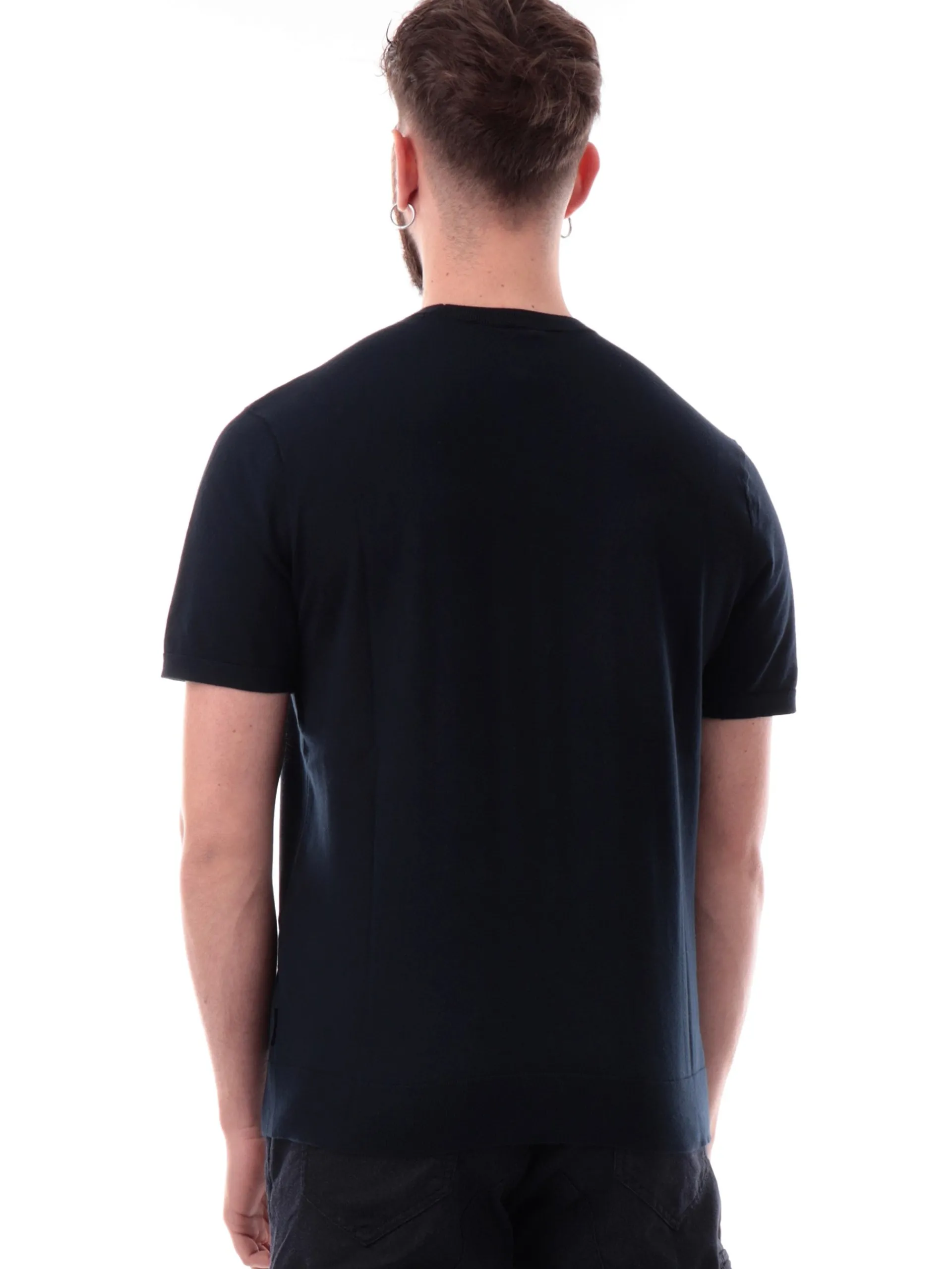 ARMANI EXCHANGE Maglie*Maglione AX maniche corte blu da uomo 8NZM5CZM3JZ