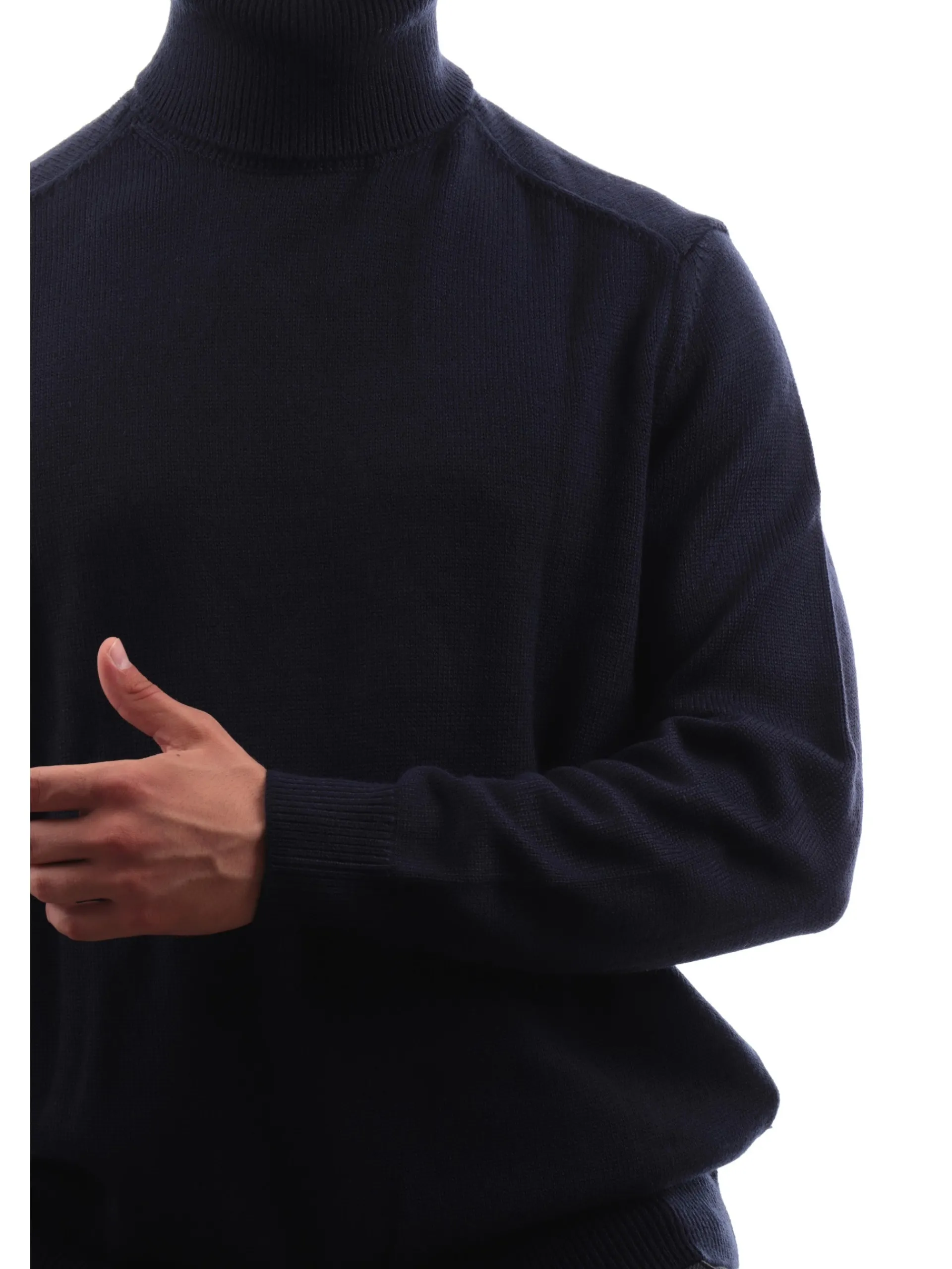 ARMANI EXCHANGE Maglie*Maglione dolcevita AX blu da uomo 6DZM1HZM1LZ