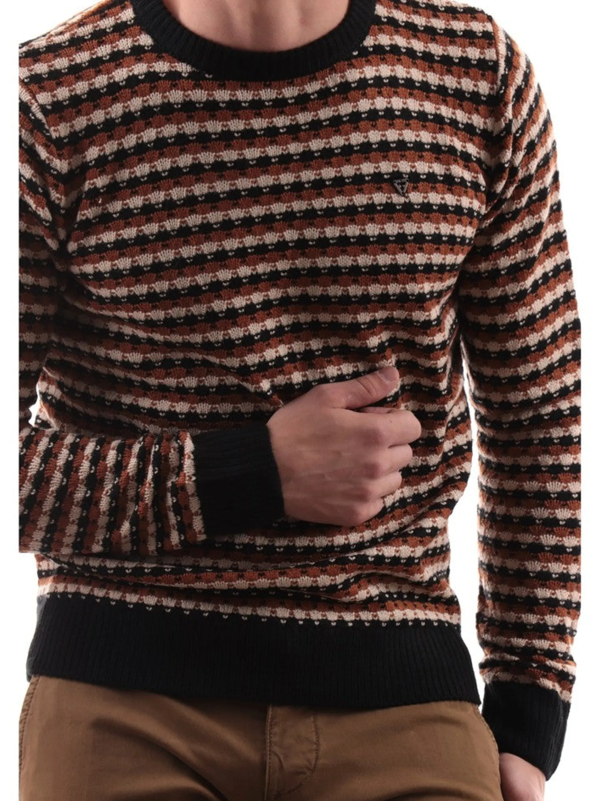 FIFTY FOUR Maglie*Maglione marrone da uomo NITREWA90