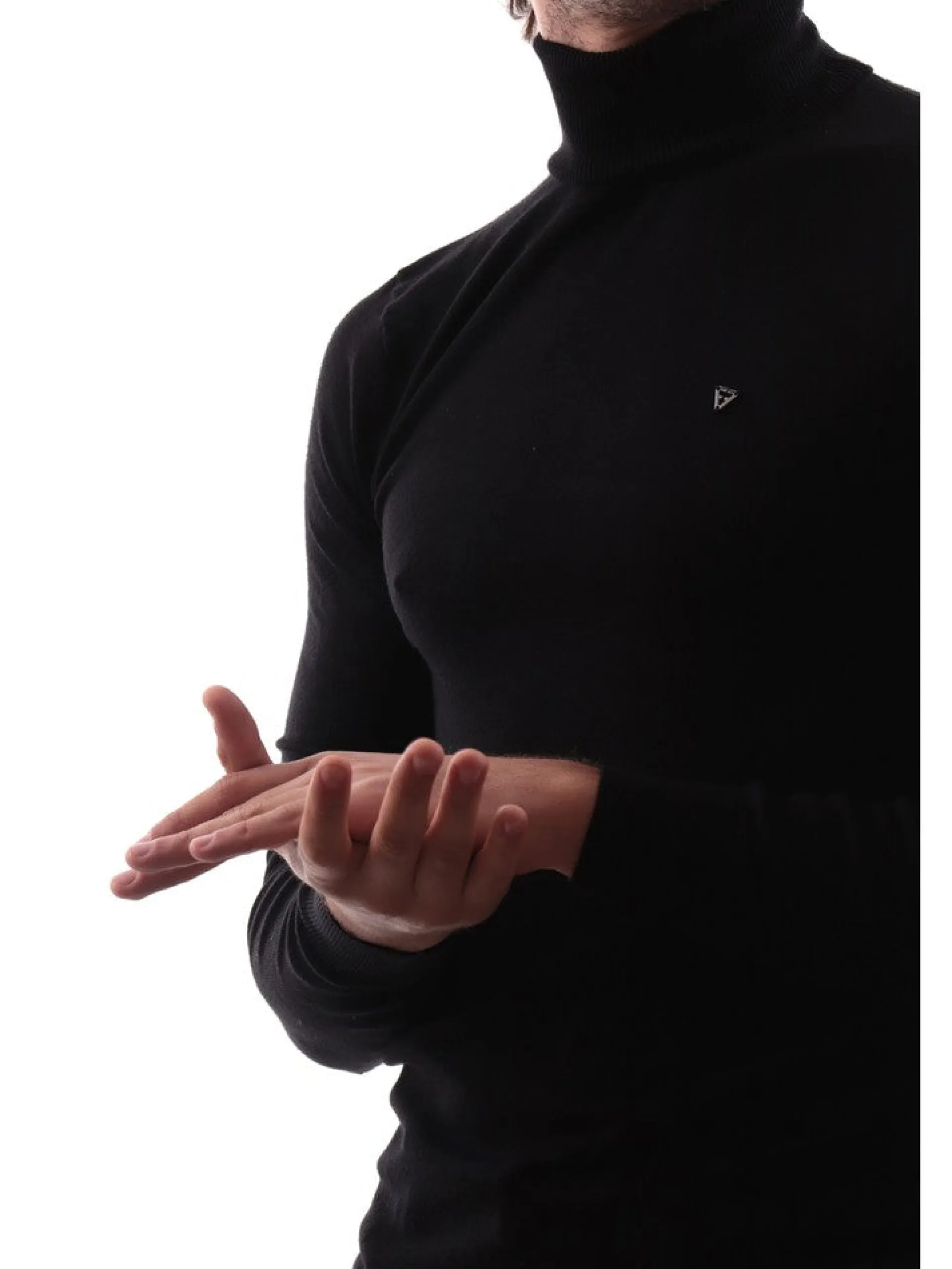 FIFTY FOUR Maglie*Maglione nero da uomo KIWISPB84