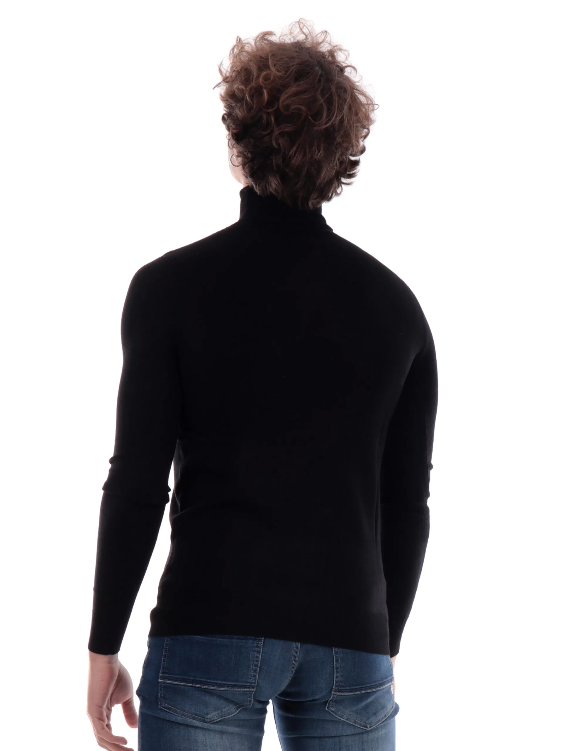 FIFTY FOUR Maglie*Maglione nero da uomo KIWISPB84