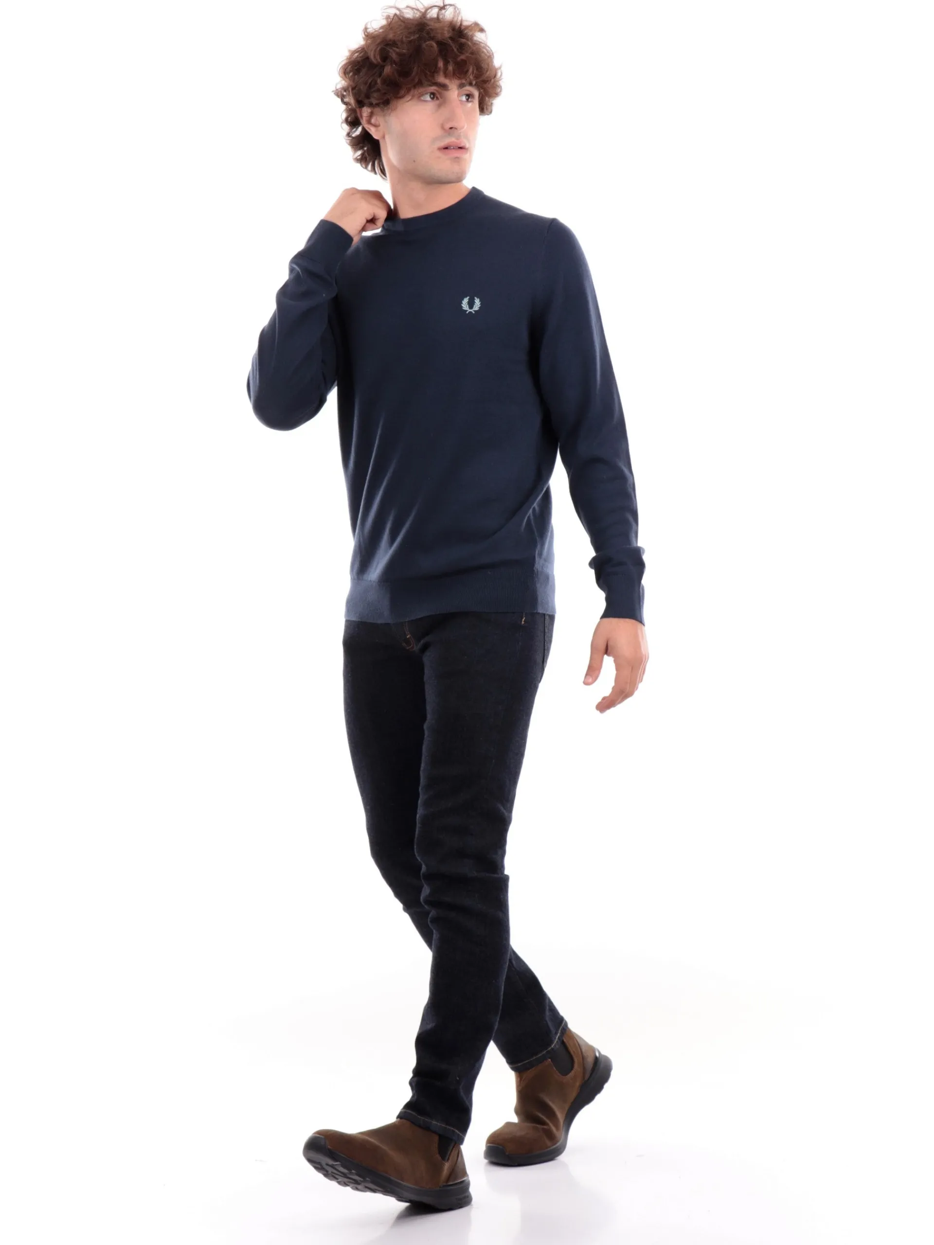 FRED PERRY Maglie*Maglione blu da uomo K9601