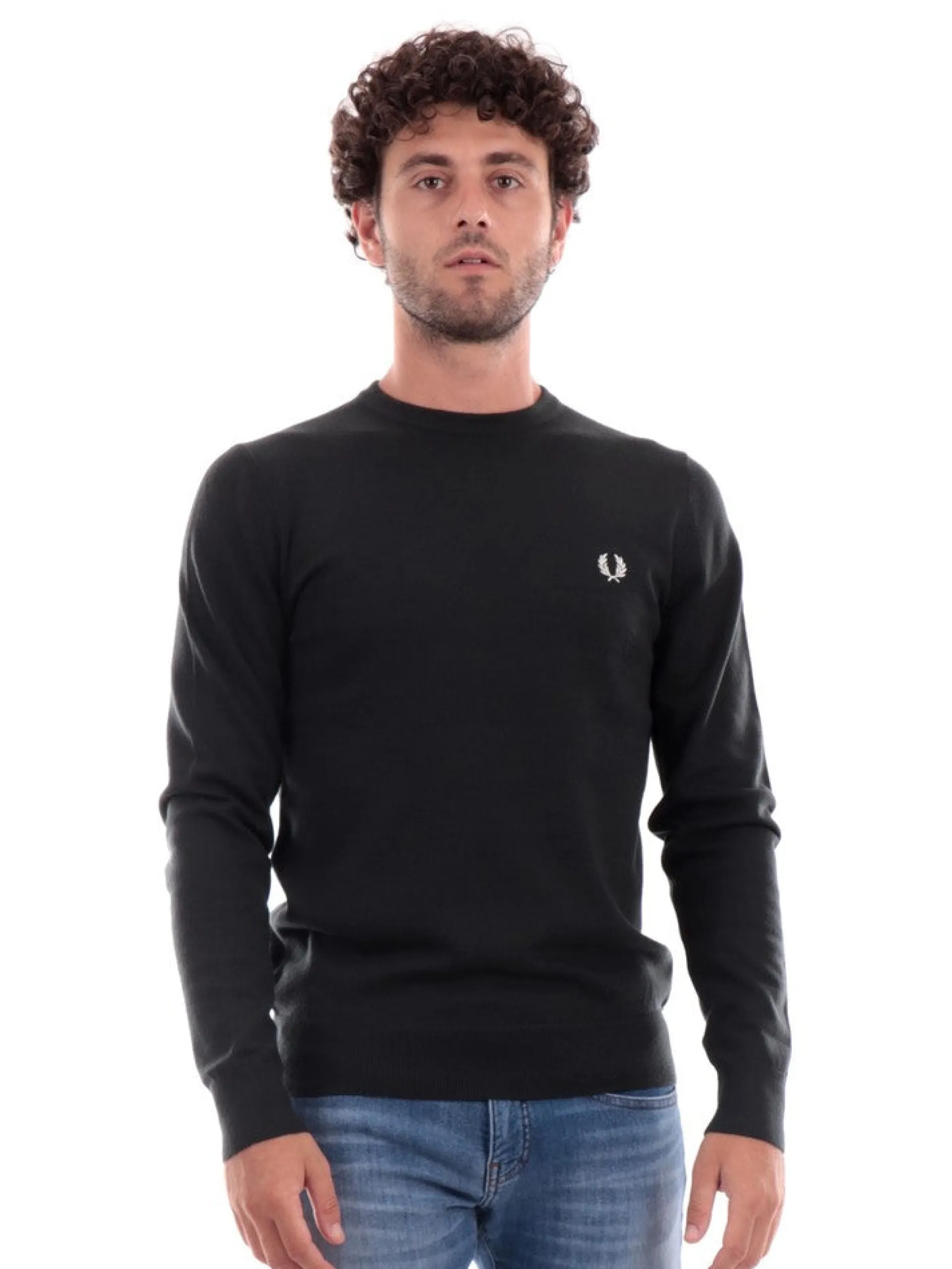 FRED PERRY Maglie*Maglione verde da uomo K9601