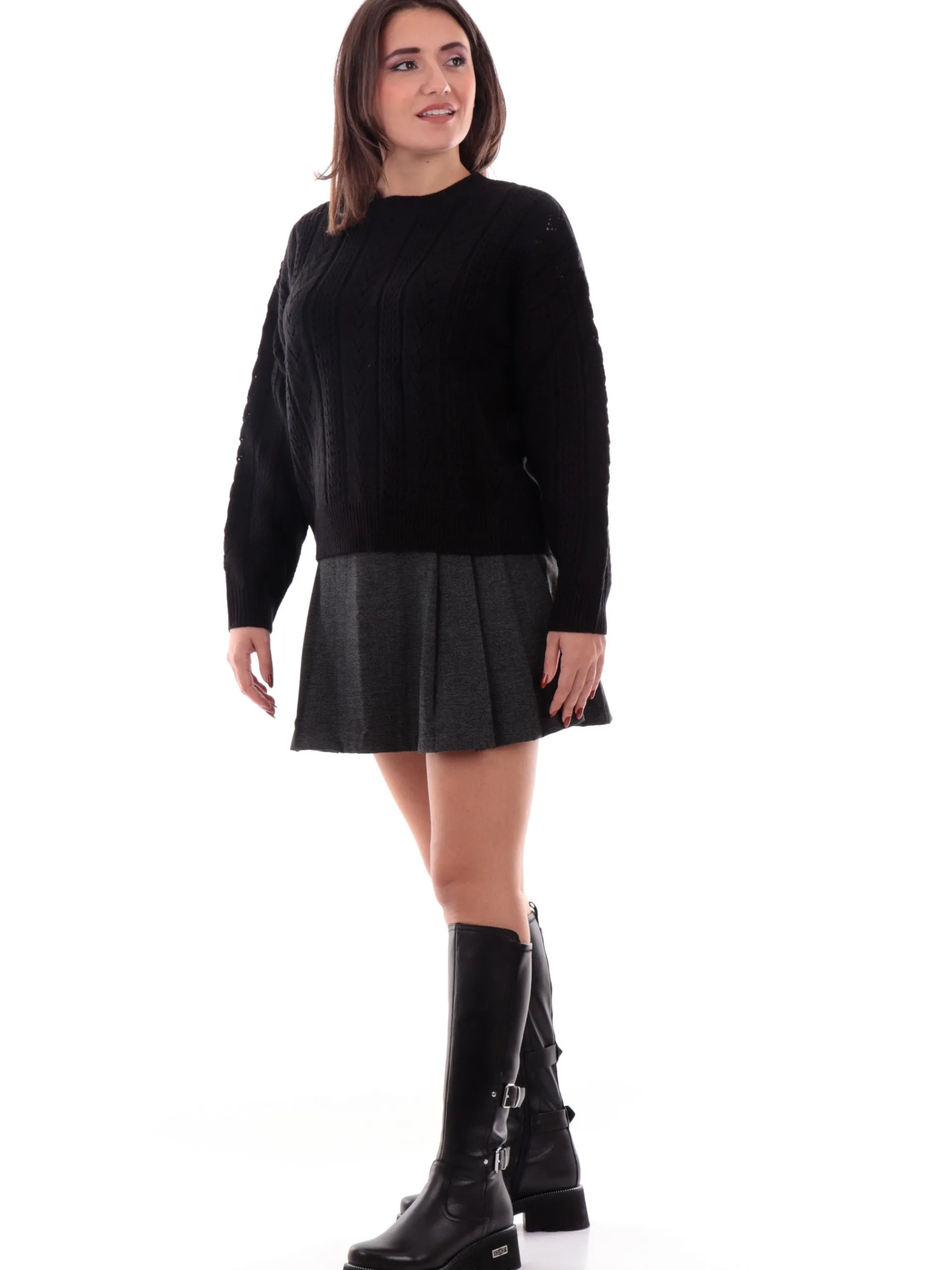 TIFFOSI Maglie*Maglione girocollo nero da donna Tareja 10056359