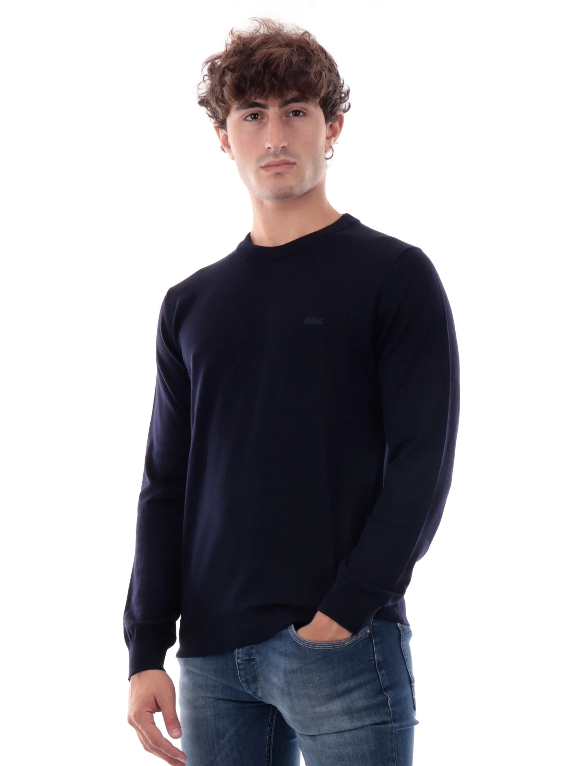 LACOSTE Maglie*Maglione blu da uomo AH1969