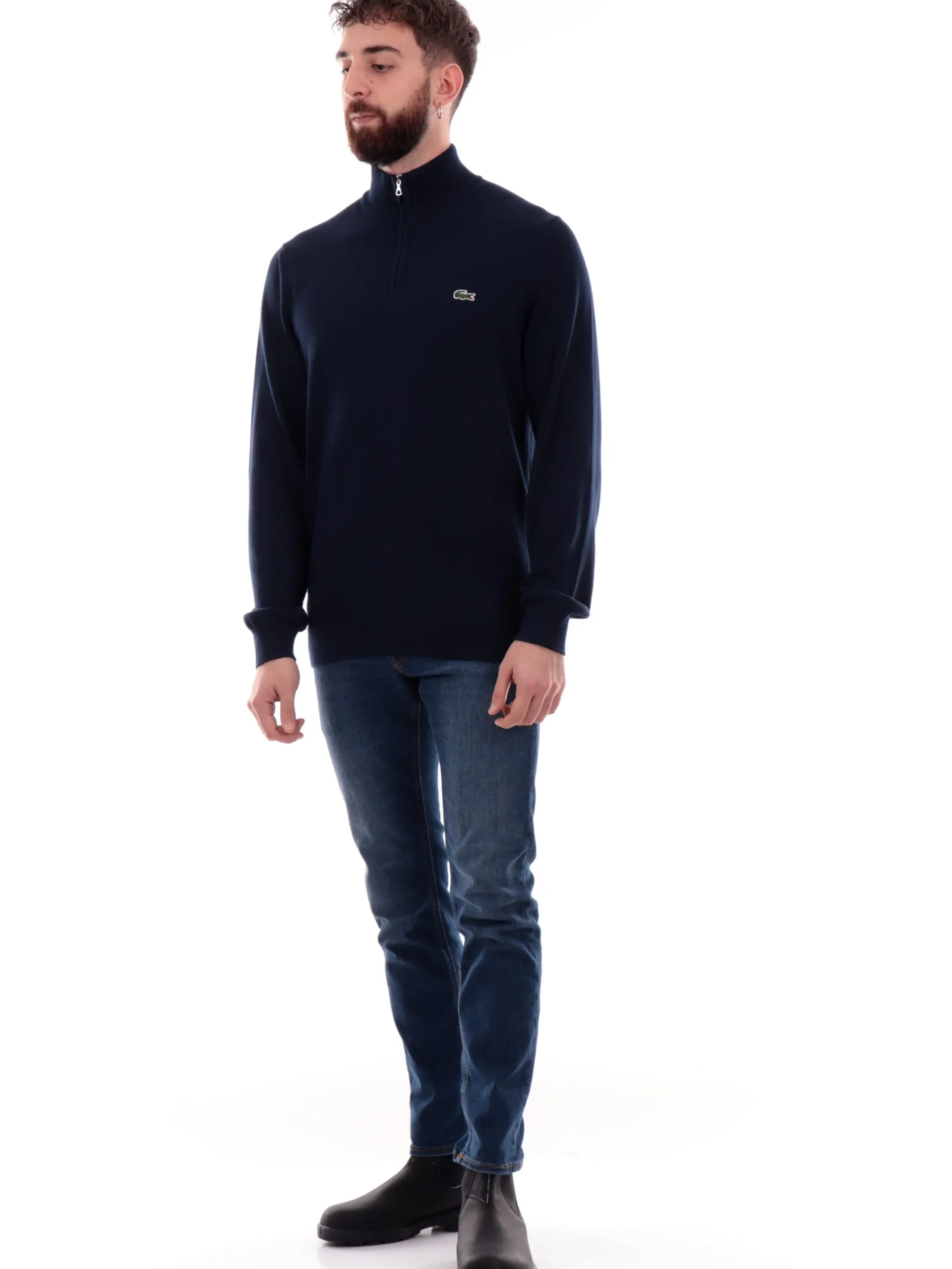 LACOSTE Maglie*Maglione Blu da Uomo