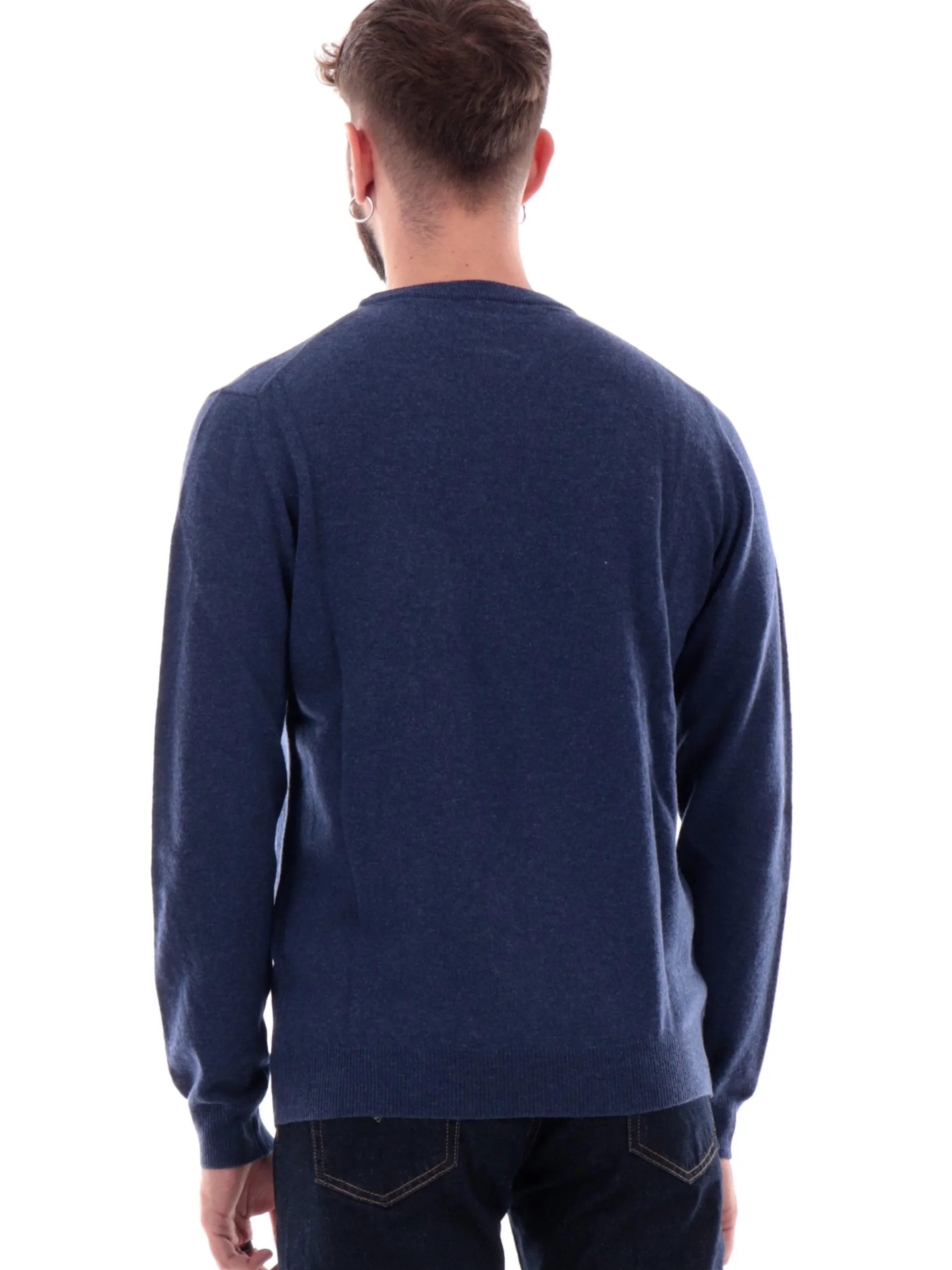 WOOLRICH Maglie*Maglione blu da uomo in lana 0278MRUF0469
