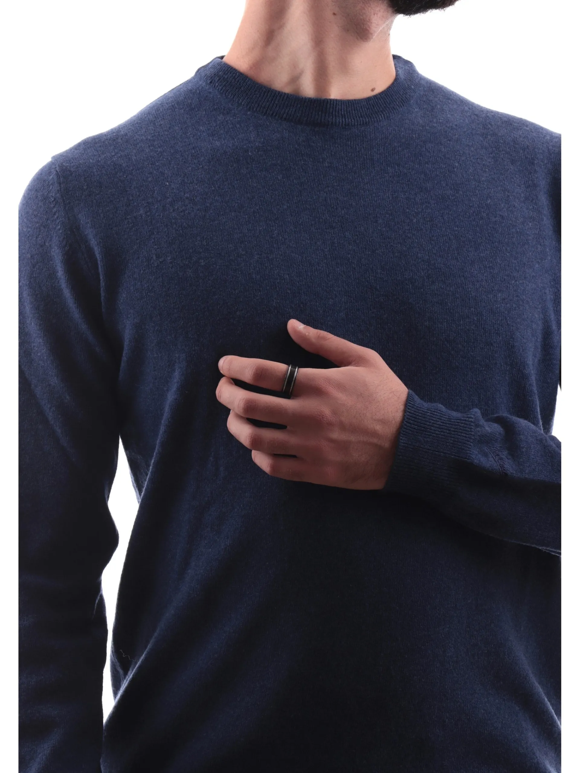 WOOLRICH Maglie*Maglione blu da uomo in lana 0278MRUF0469