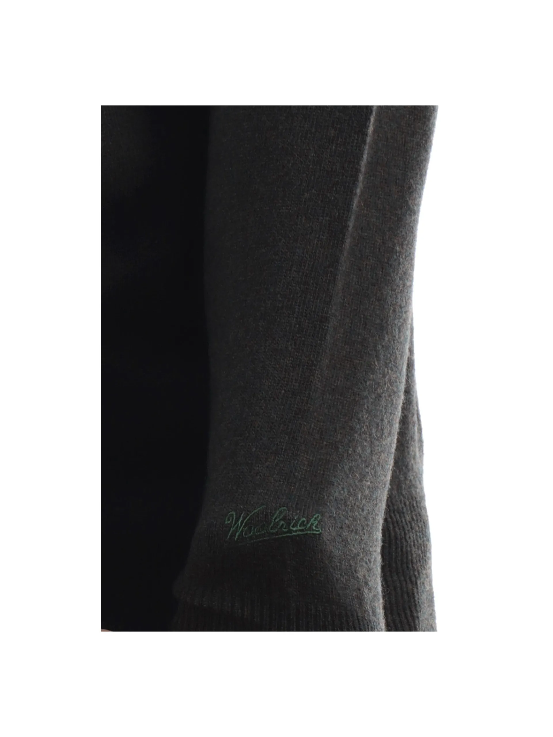 WOOLRICH Maglie*Maglione verde da uomo in lana 0278MRUF0469