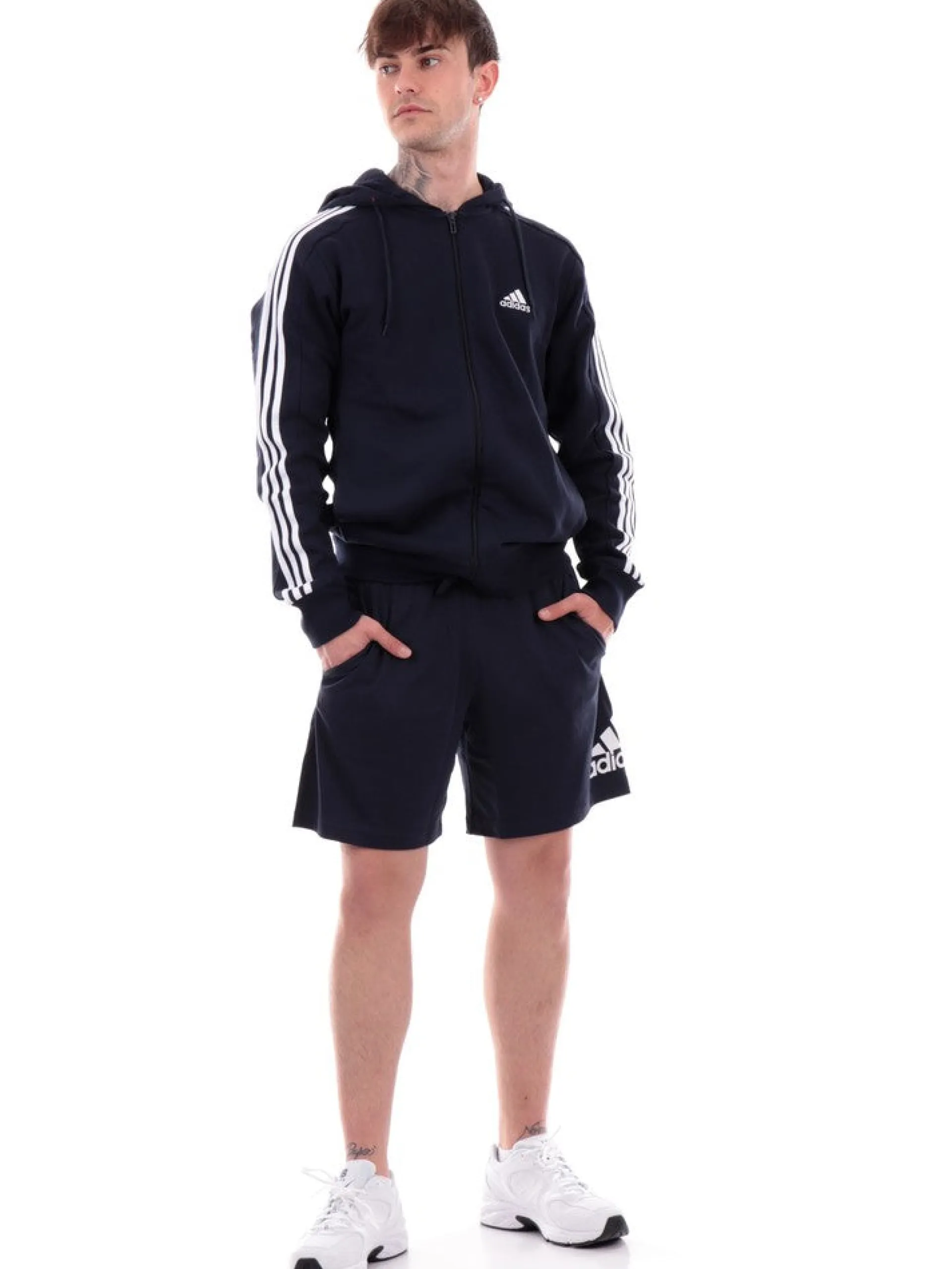 ADIDAS EQUIPMENT Bermuda*Pantaloncini Adidas blu da uomo con logo IC93