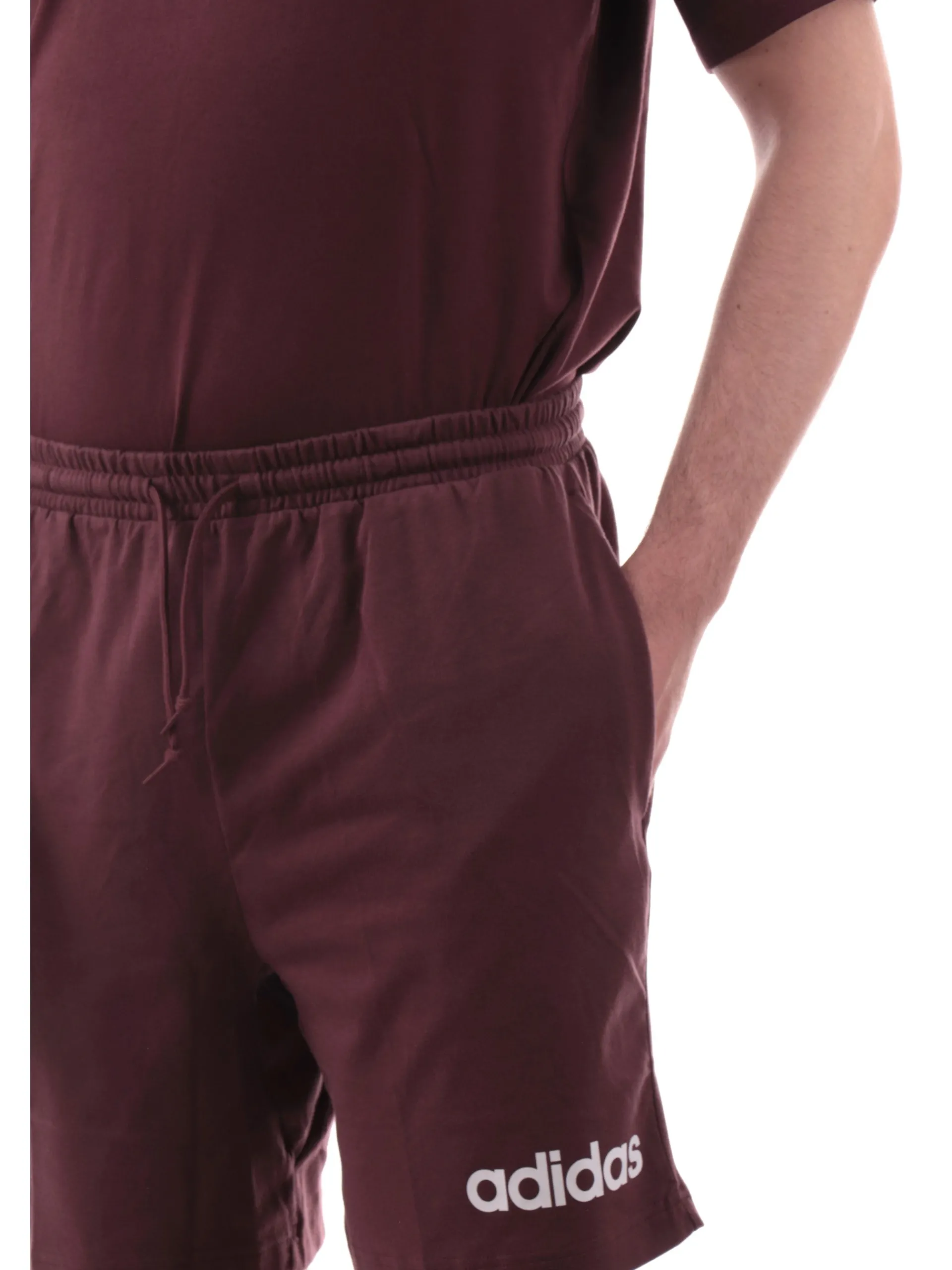 ADIDAS EQUIPMENT Bermuda*Pantaloncini Adidas bordeaux da uomo logo Adidas bianco JE9015