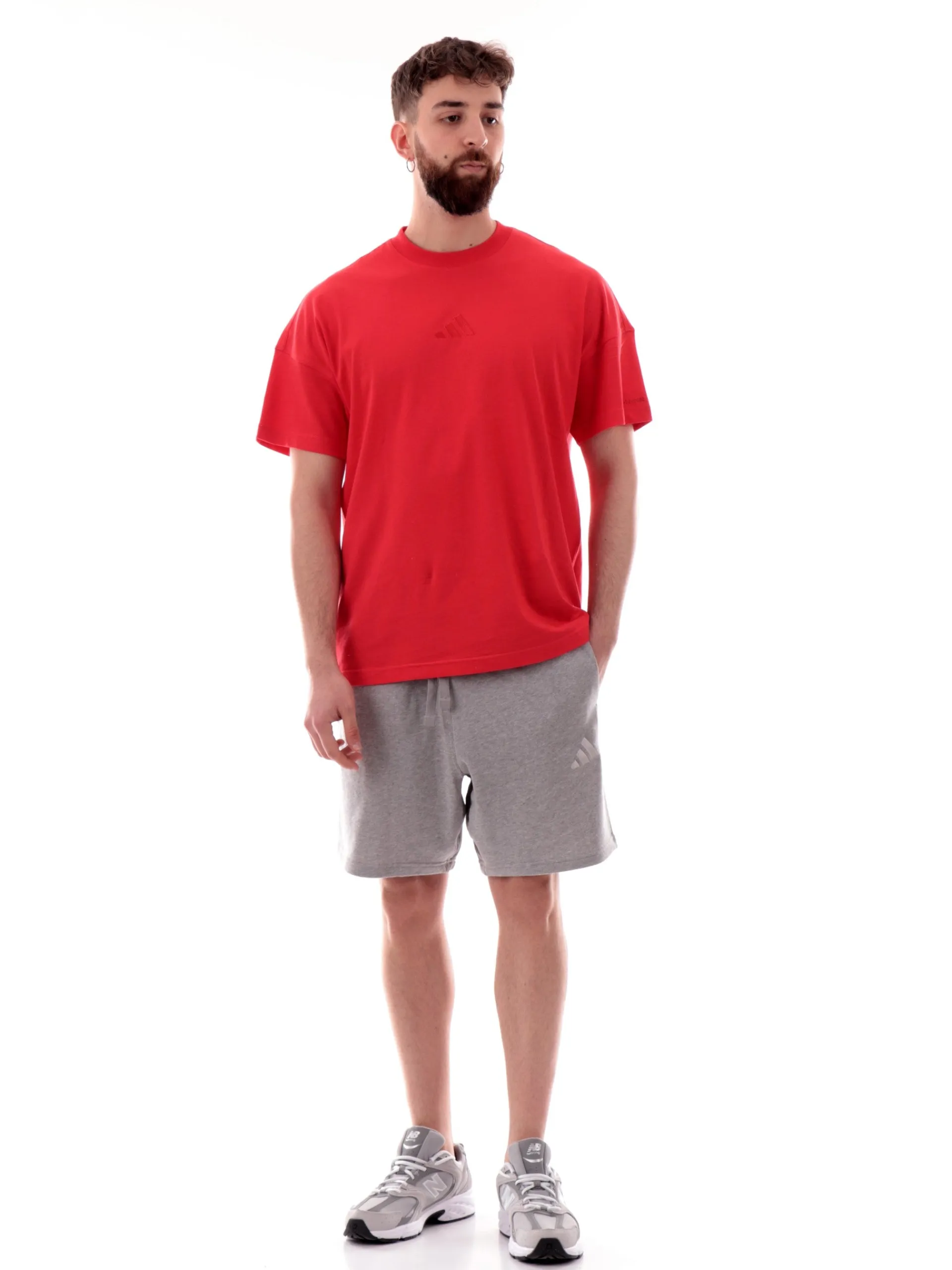 ADIDAS EQUIPMENT Bermuda*Pantaloncini Adidas grigi logo Adidas ricamato da uomo IY4152
