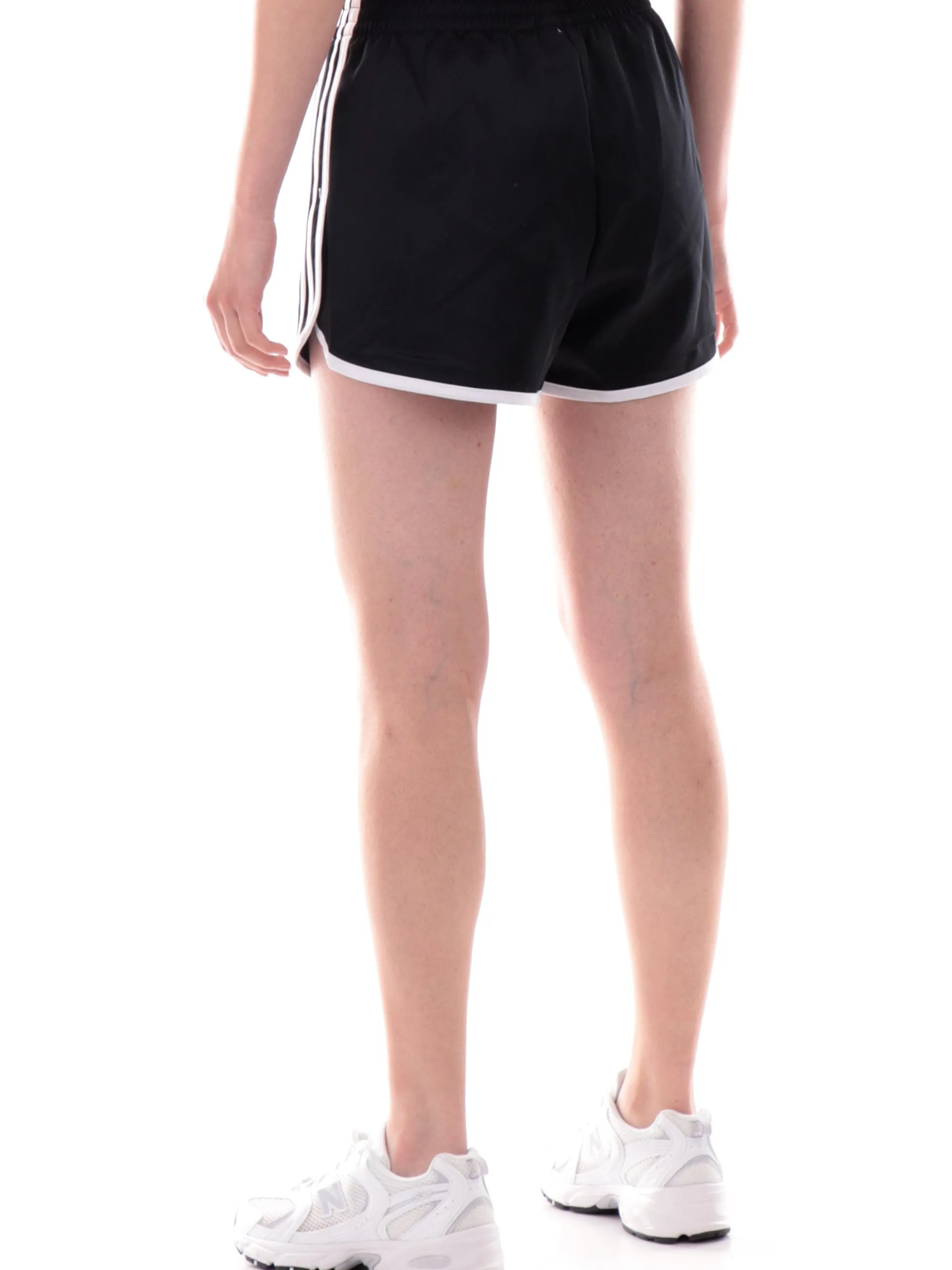 ADIDAS ORIGINALS Shorts*Pantaloncini Adidas neri 3Stripes da donna Sprinter tessuto tecnico JD3119