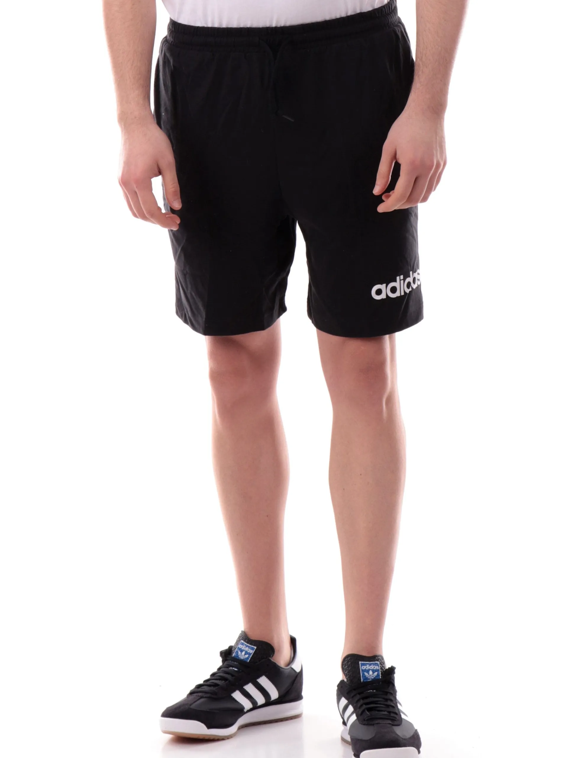 ADIDAS EQUIPMENT Bermuda*Pantaloncini Adidas neri da uomo logo Adidas bianco JE9012