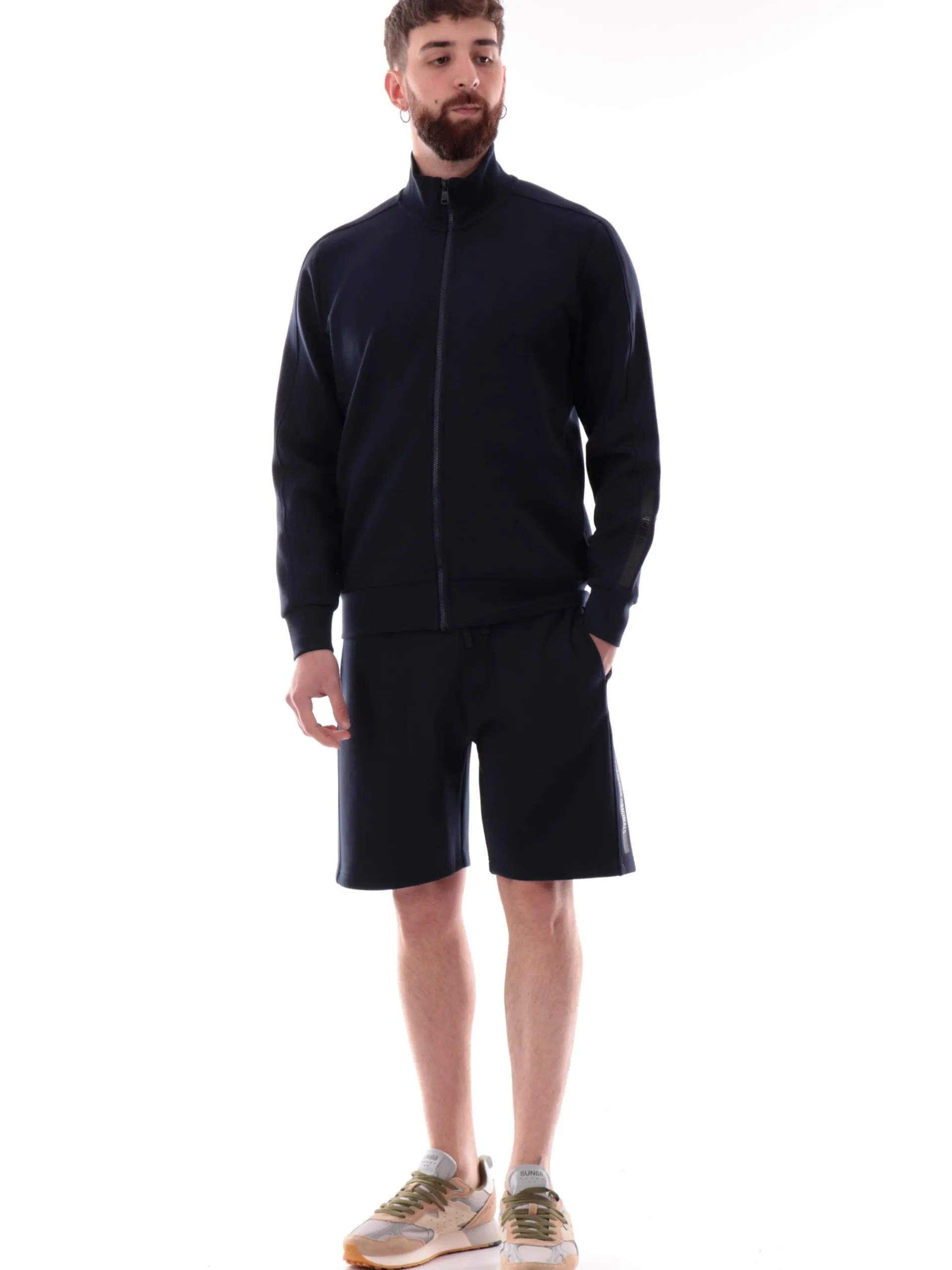 COLMAR Bermuda*Pantaloncini blu da uomo logo stampato 61913YV