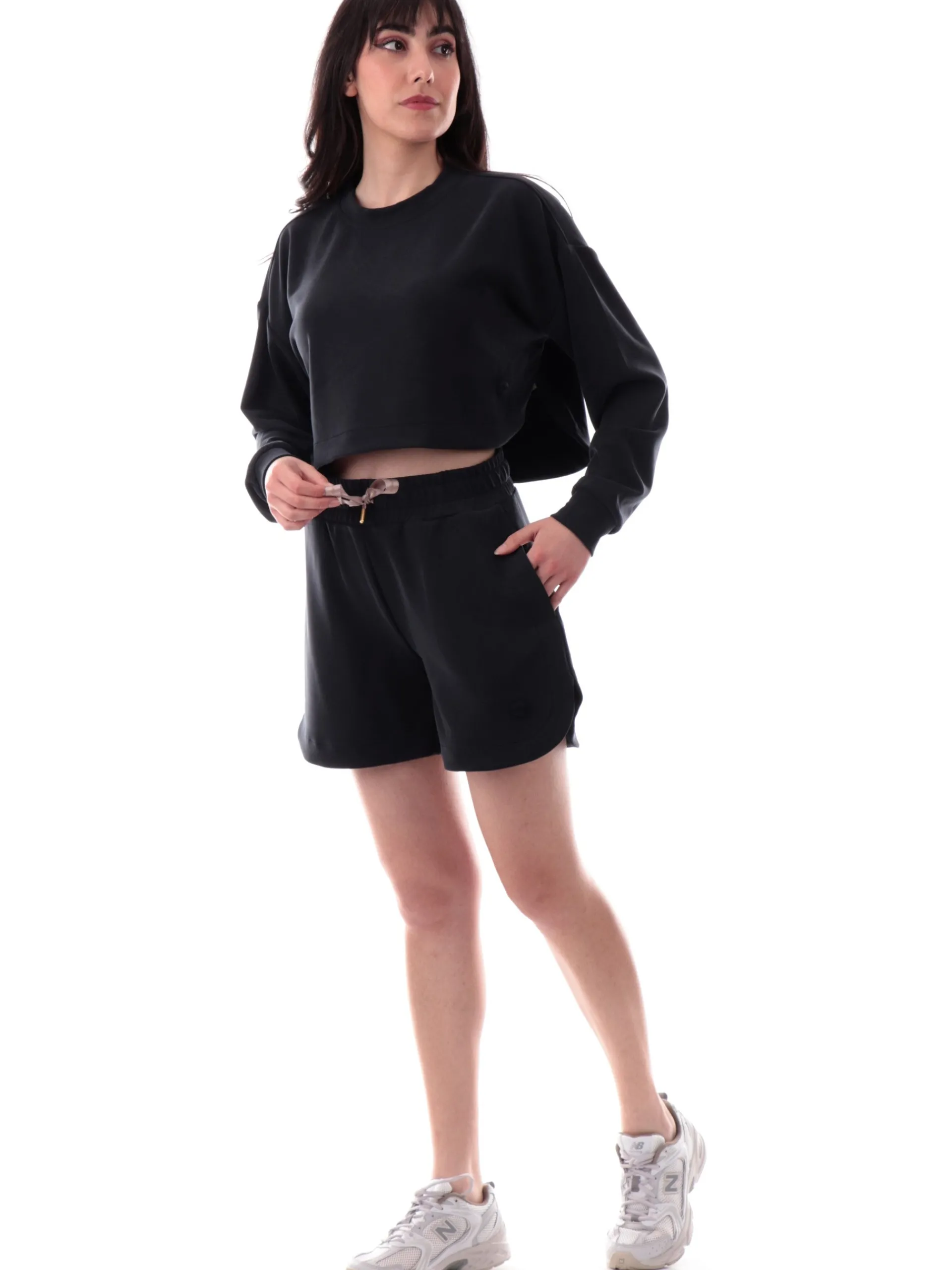 COLMAR Shorts*Pantaloncini neri da donna con laccetti logati 92301YH