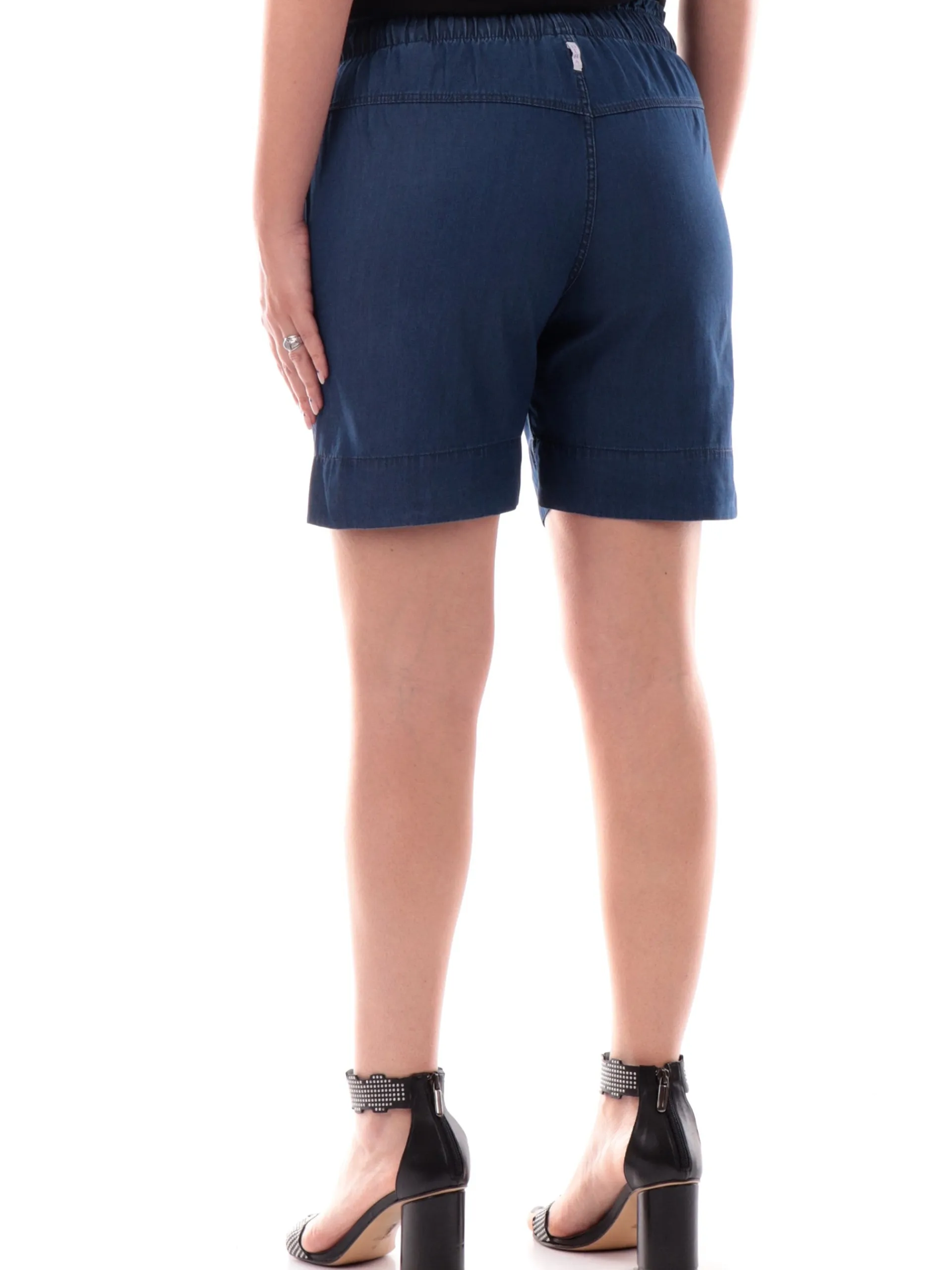 DEHA Shorts*Pantaloncini bermuda jeans con elastico in vita da donna A00798