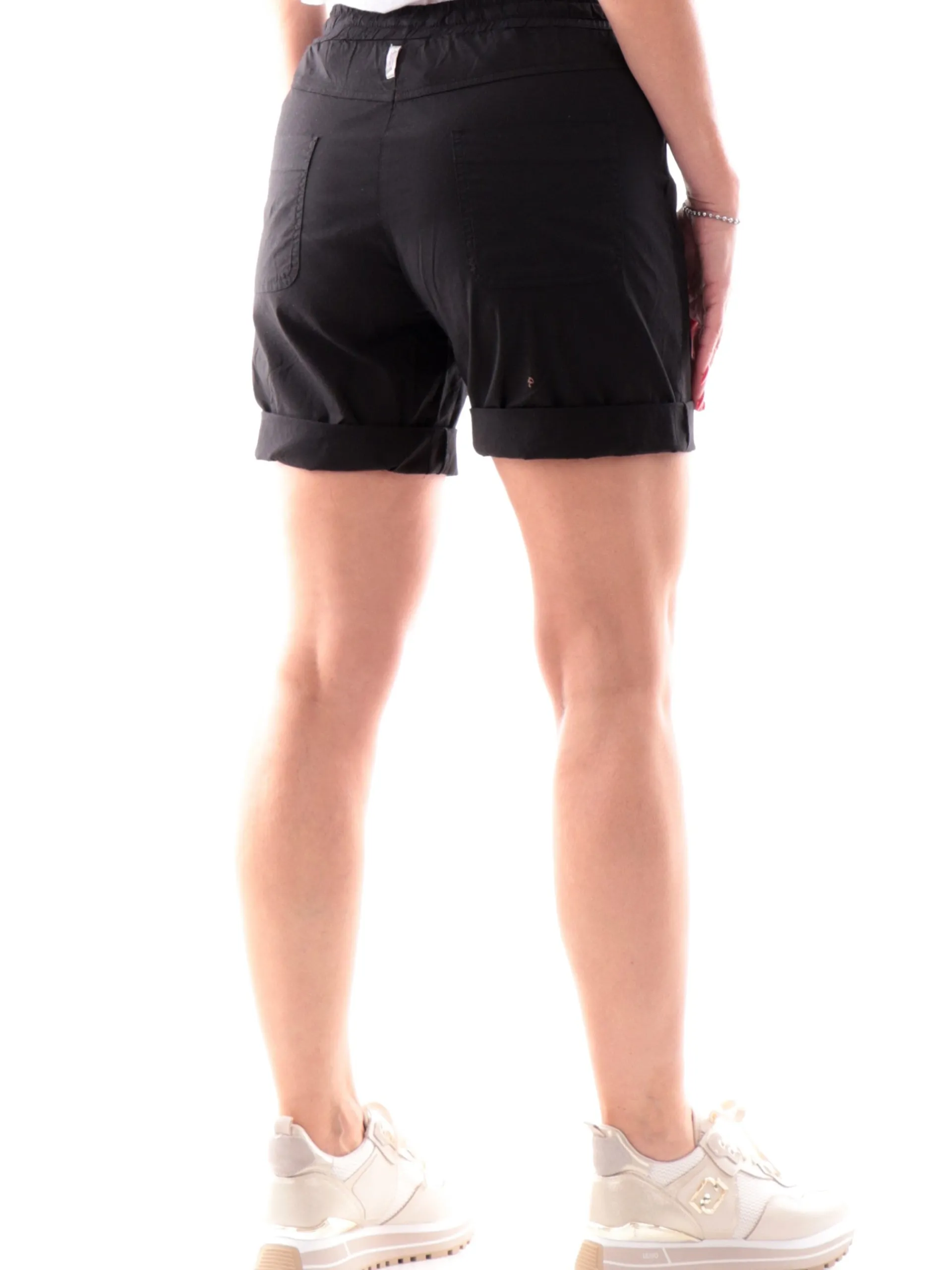 DEHA Shorts*Pantaloncini neri da donna in popeline A00648