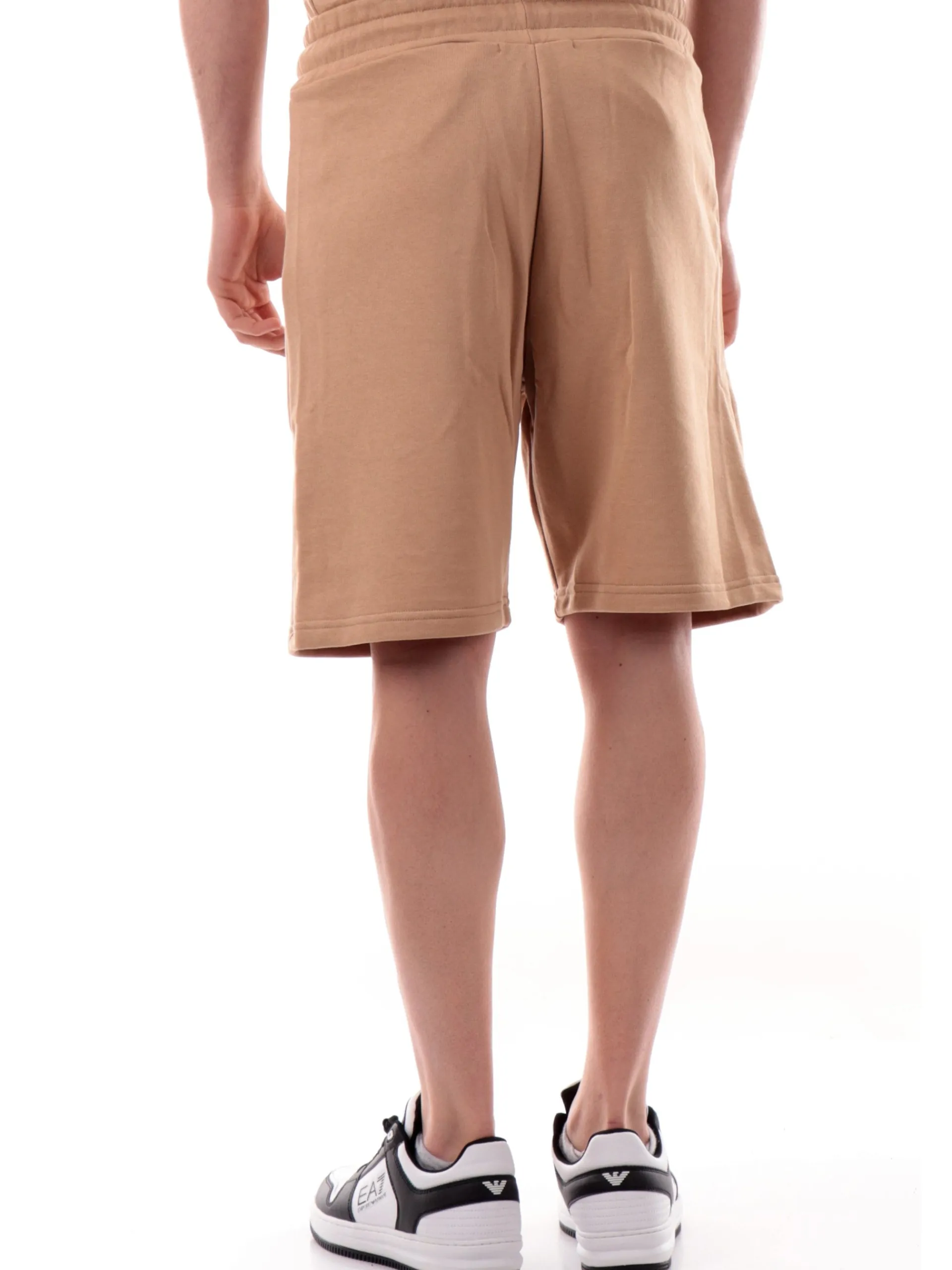 DS2 Bermuda*Pantaloncini beige da uomo con logo rilievo SS25214