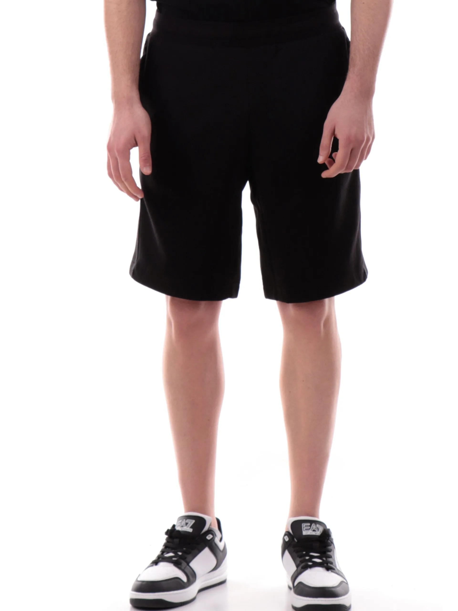 EMPORIO ARMANI 7 Bermuda*Pantaloncini Emporio Armani EA7 neri da uomo bande EA7 argento 7M000544AF12660