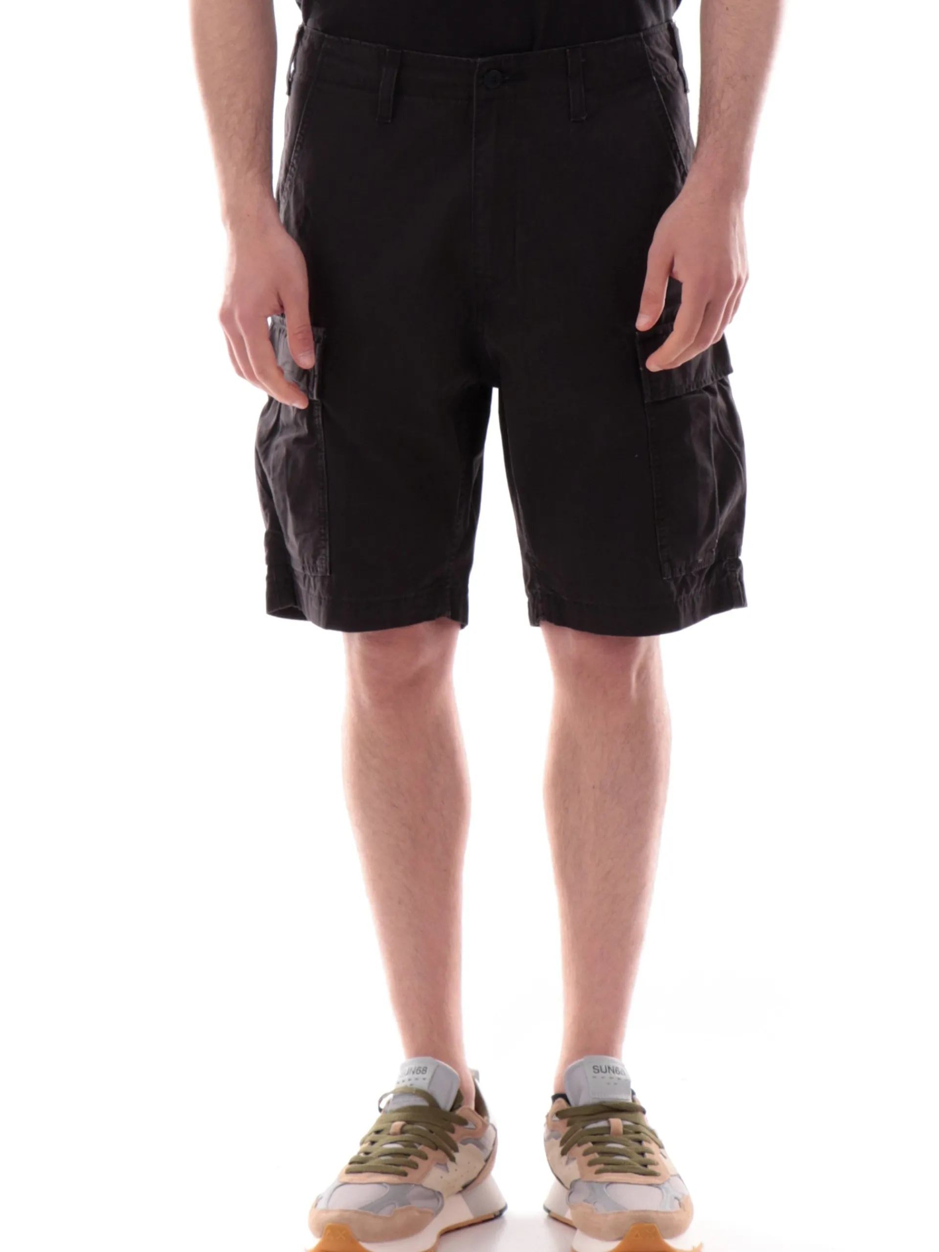 LEVIS Bermuda*Pantaloncini Cargo neri da uomo Carrier 001KG00