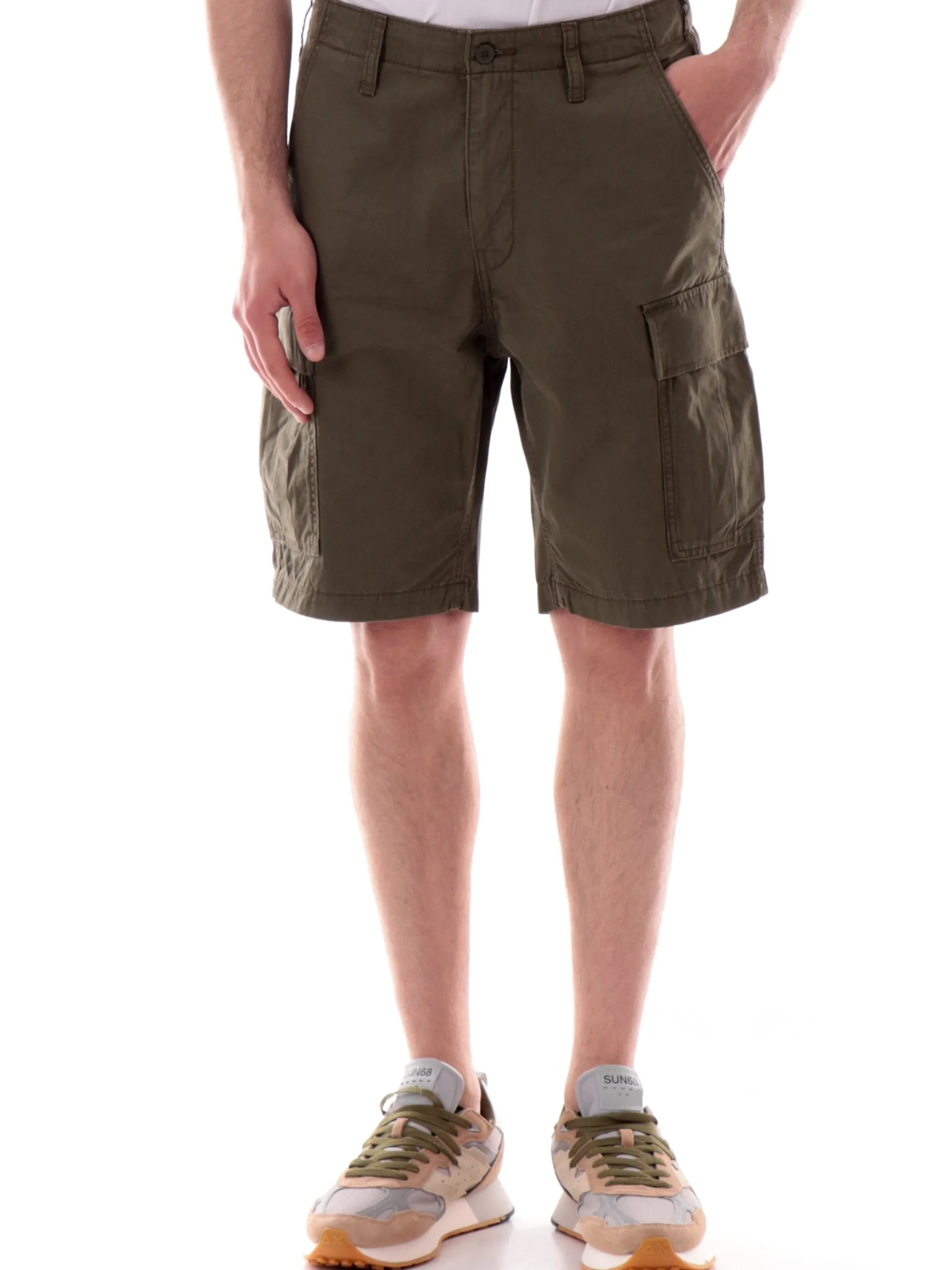 LEVIS Bermuda*Pantaloncini Cargo verdi da uomo Carrier 001KG00