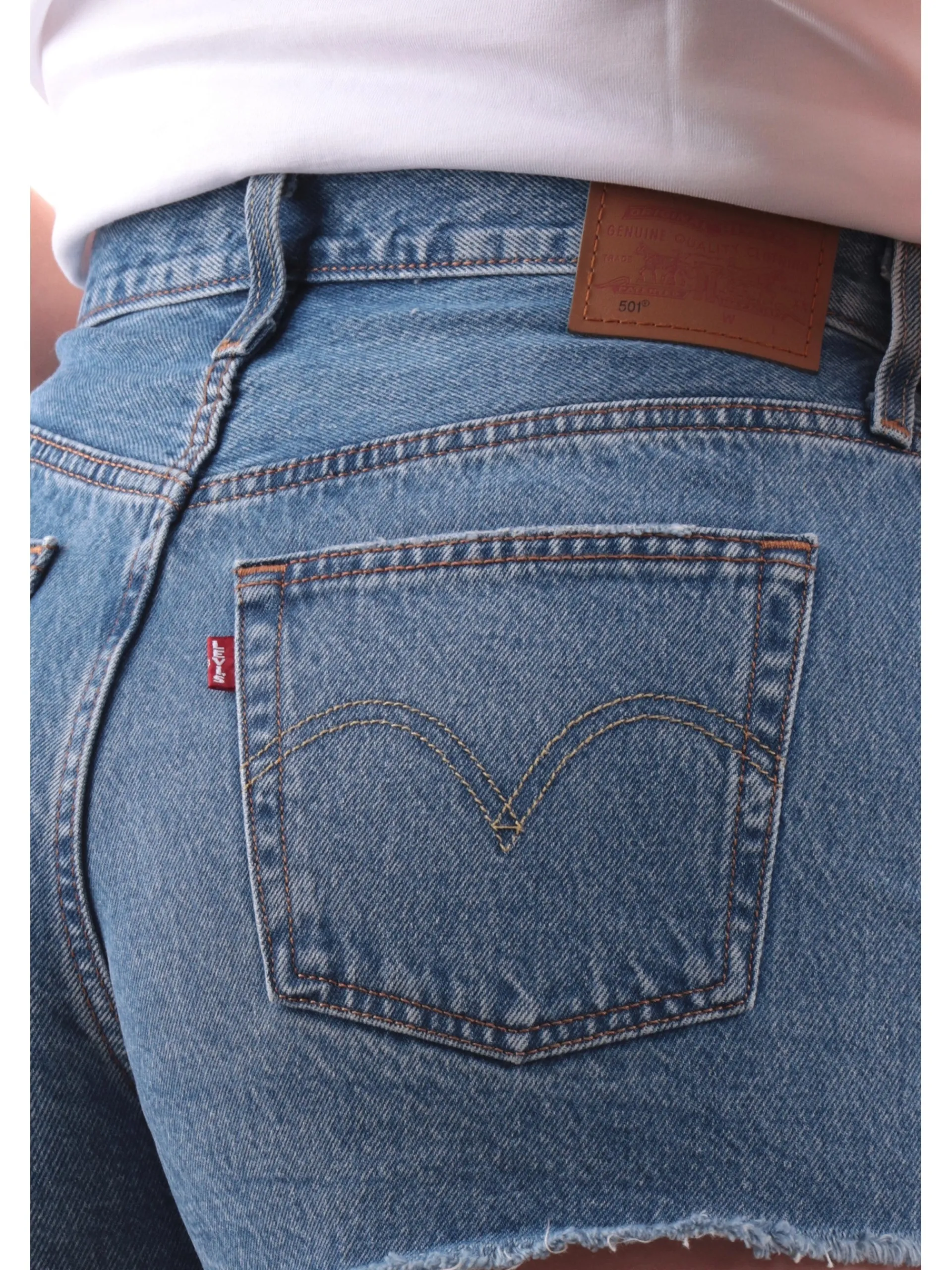 LEVIS Shorts*Pantaloncini jeans 501 Original blu da donna 5632700
