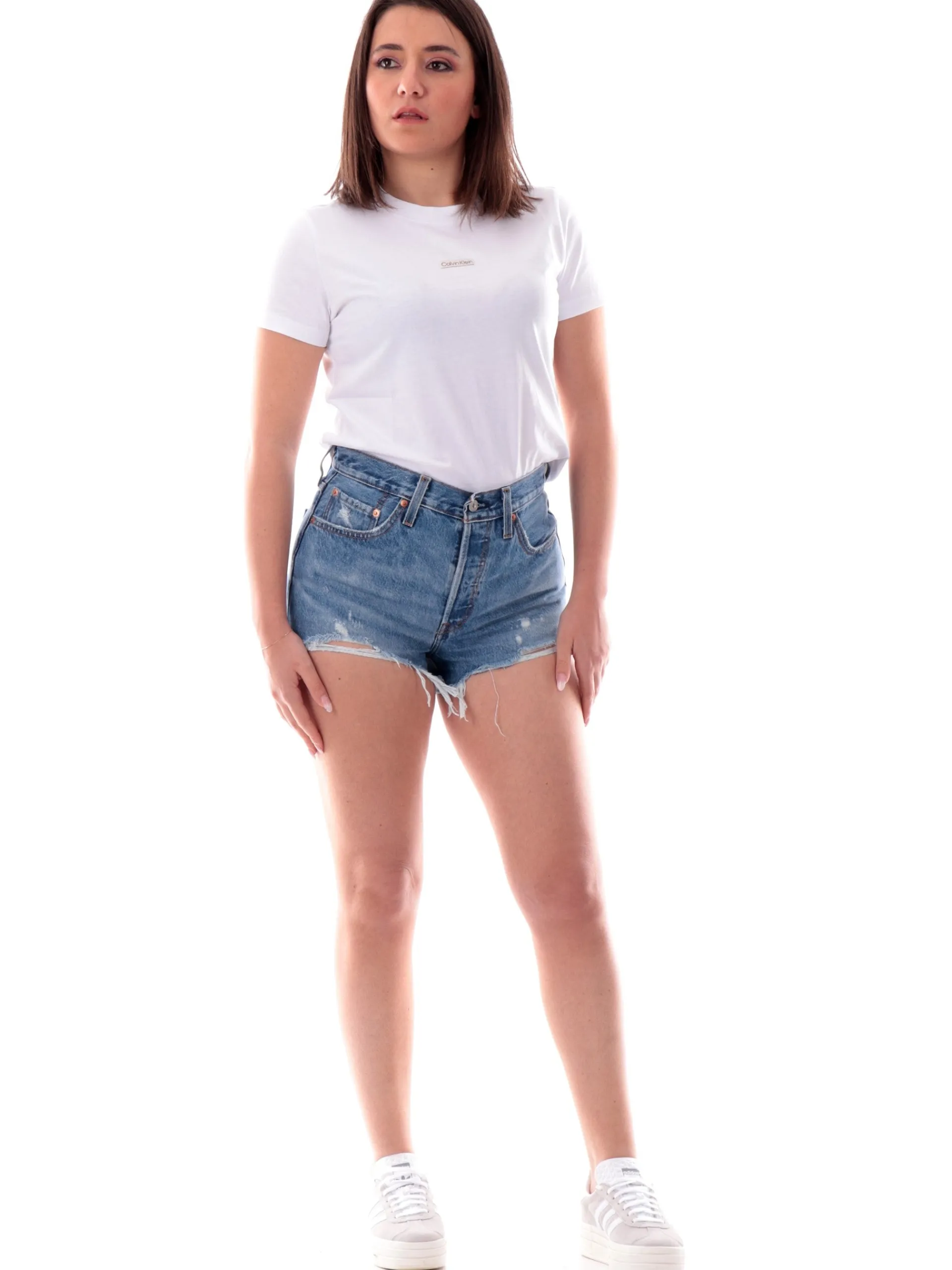 LEVIS Shorts*Pantaloncini jeans 501 Original blu da donna 5632700