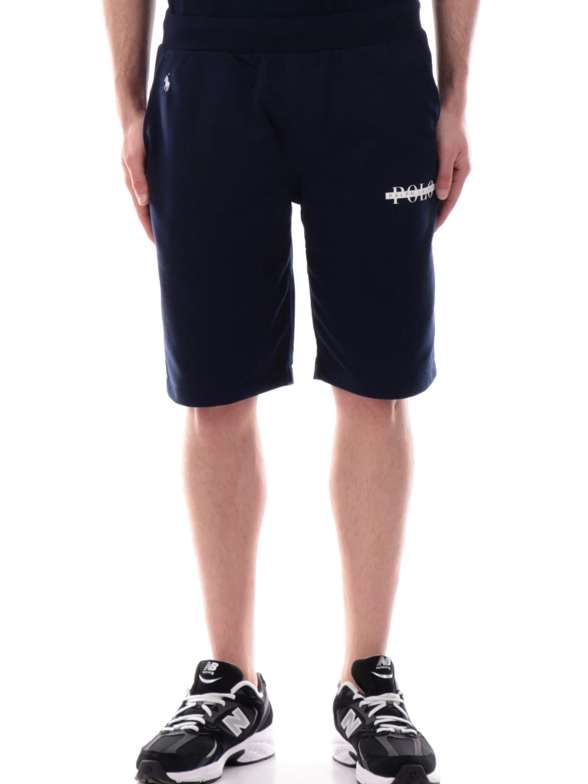 RALPH LAUREN Bermuda*Pantaloncini blu da uomo Slim logo Polo stampato 714966107