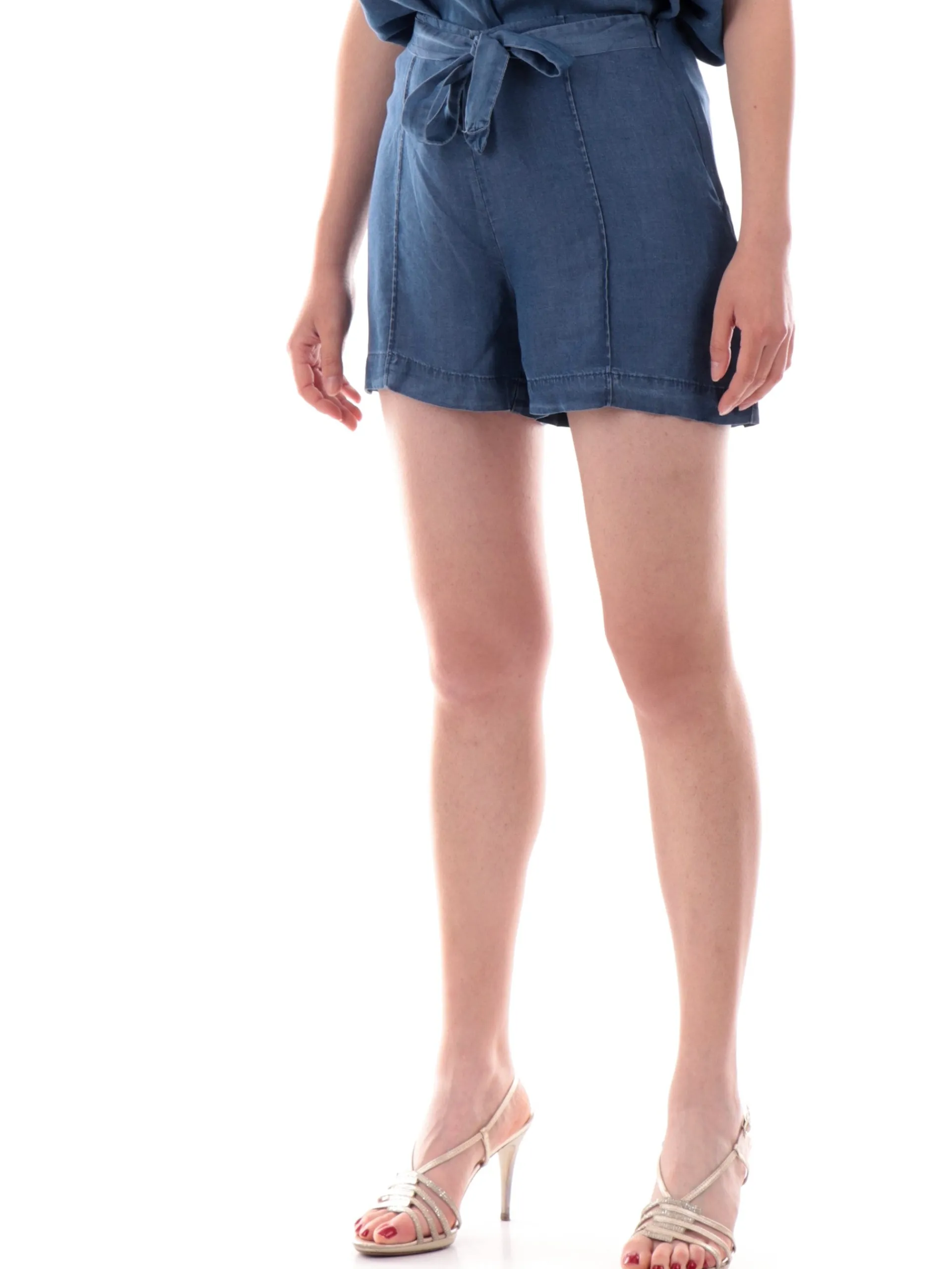 TIFFOSI Shorts*Pantaloncini jeans vita alta con cintura Frances 10059979