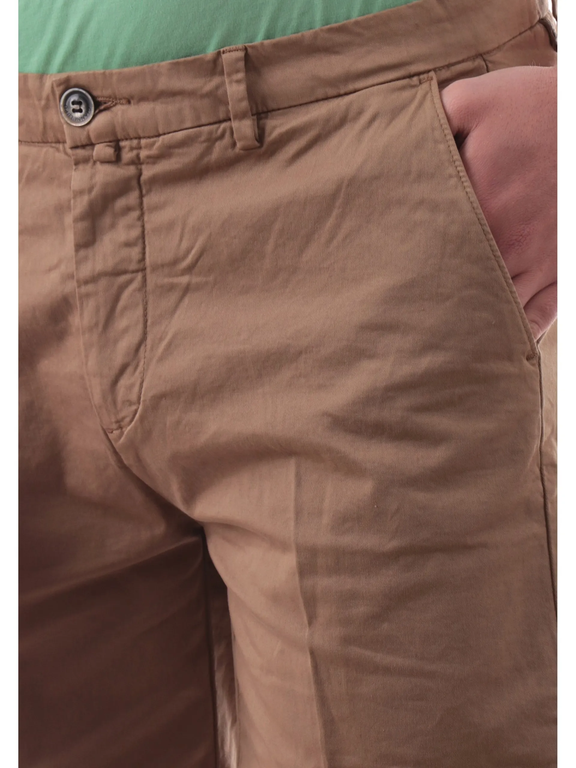 GIANNI LUPO Bermuda*Pantaloncini uomo marroni Chino SALTONS25