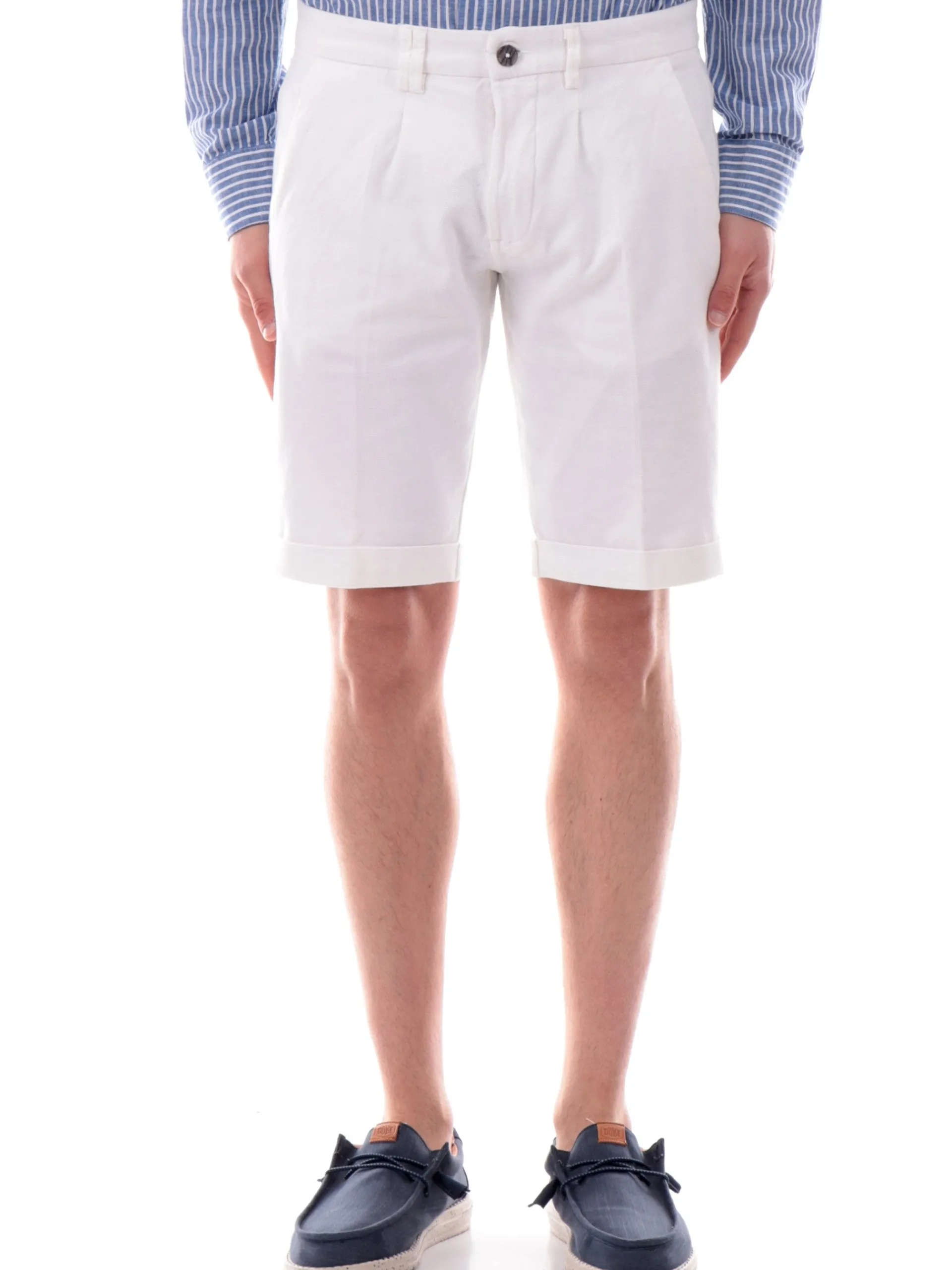 YES ZEE Bermuda*Pantaloncini bianchi da uomo Chinos P760FE00