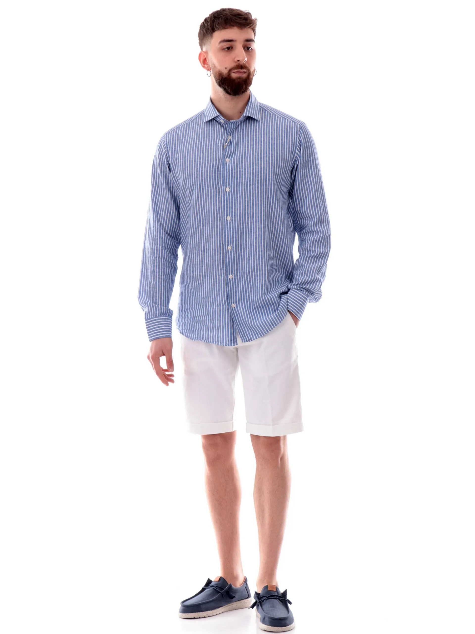 YES ZEE Bermuda*Pantaloncini bianchi da uomo Chinos P760FE00