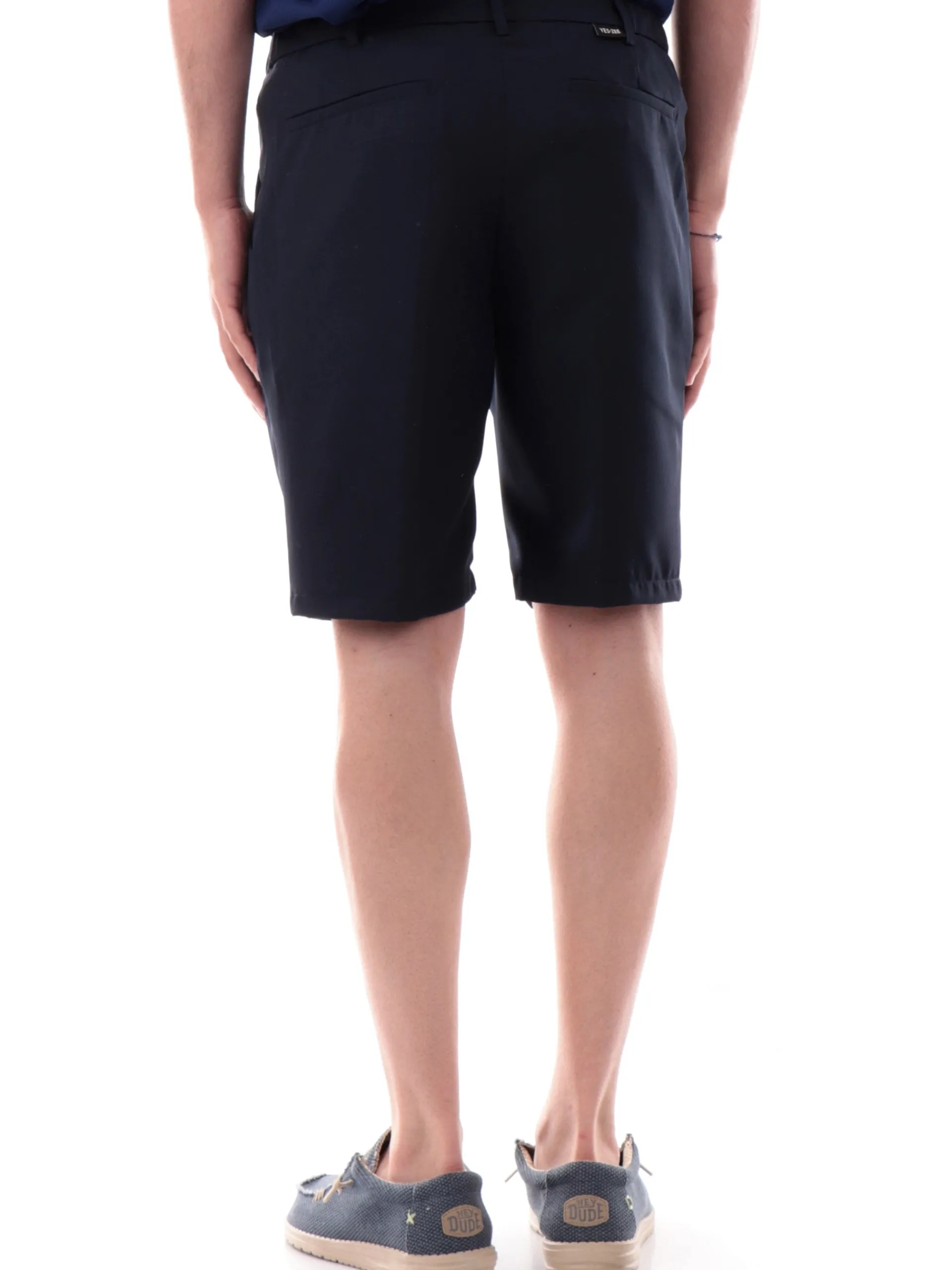 YES ZEE Bermuda*Pantaloncini blu tessuto tecnico da uomo con coulisse P770KE00