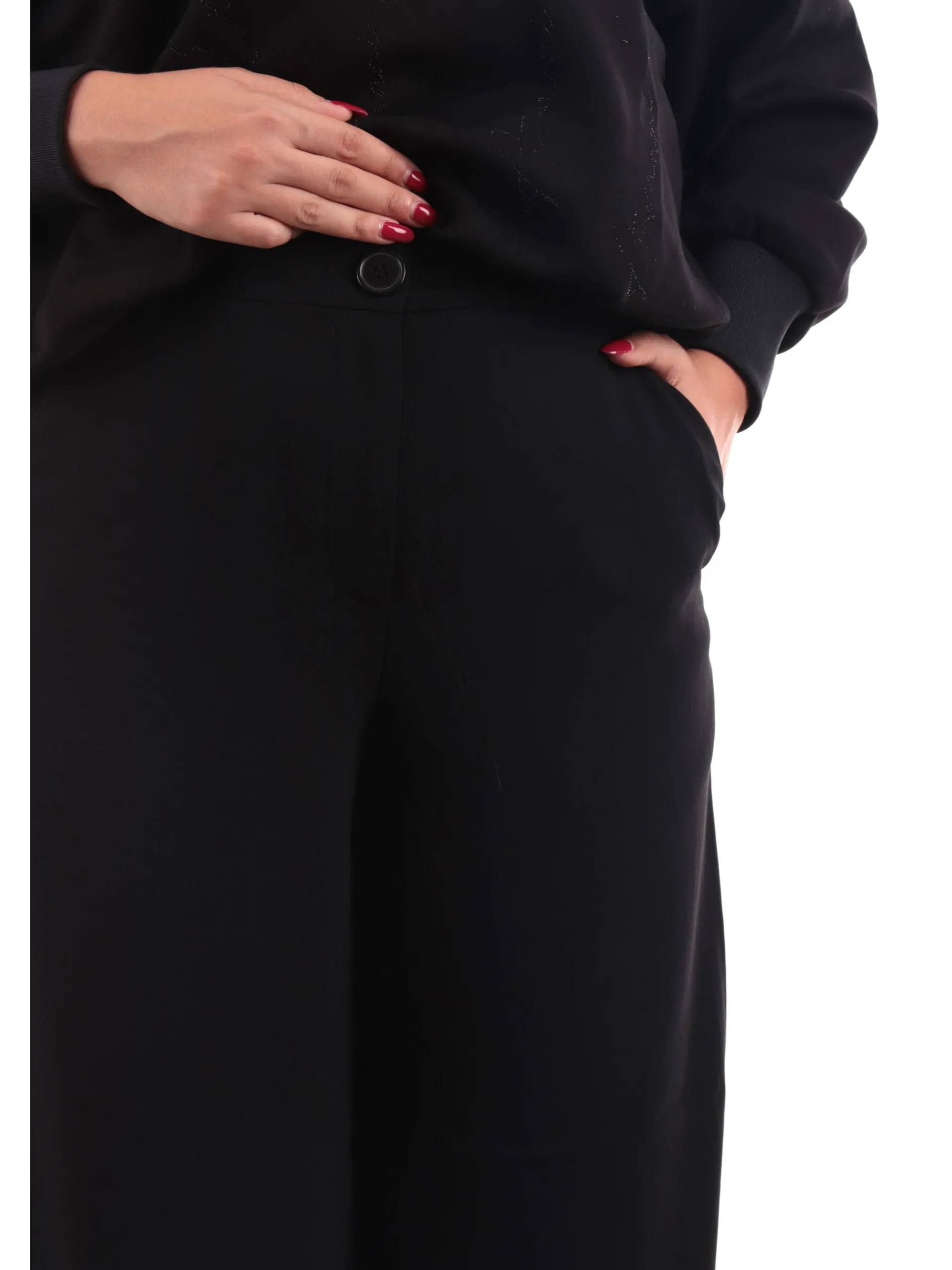 ARMANI EXCHANGE Pantaloni*Pantaloni a vita alta AX neri da donna 6DYP39YN8JZ