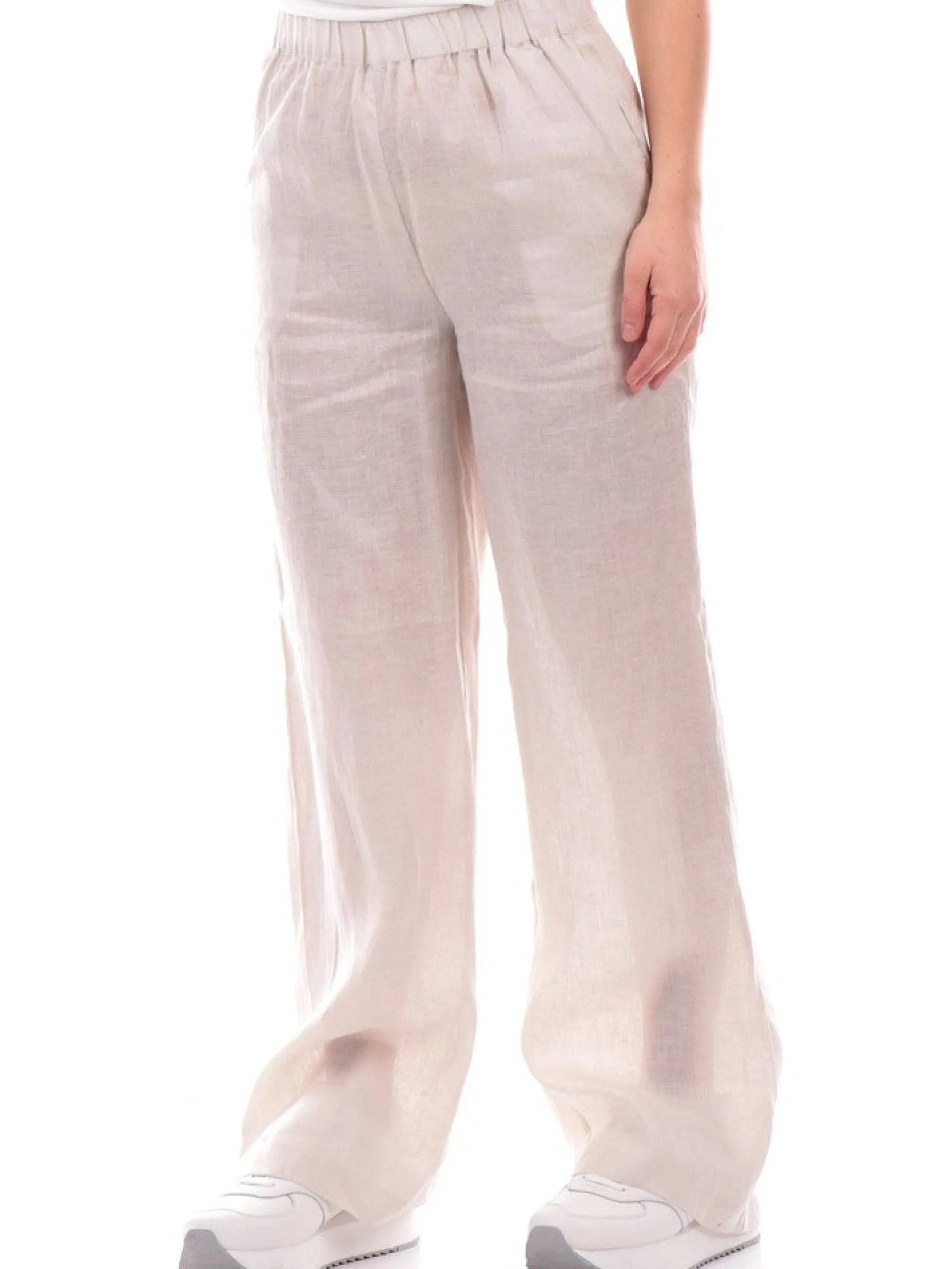 ANIS Pantaloni*Pantaloni bianchi da donna in lino 2431387