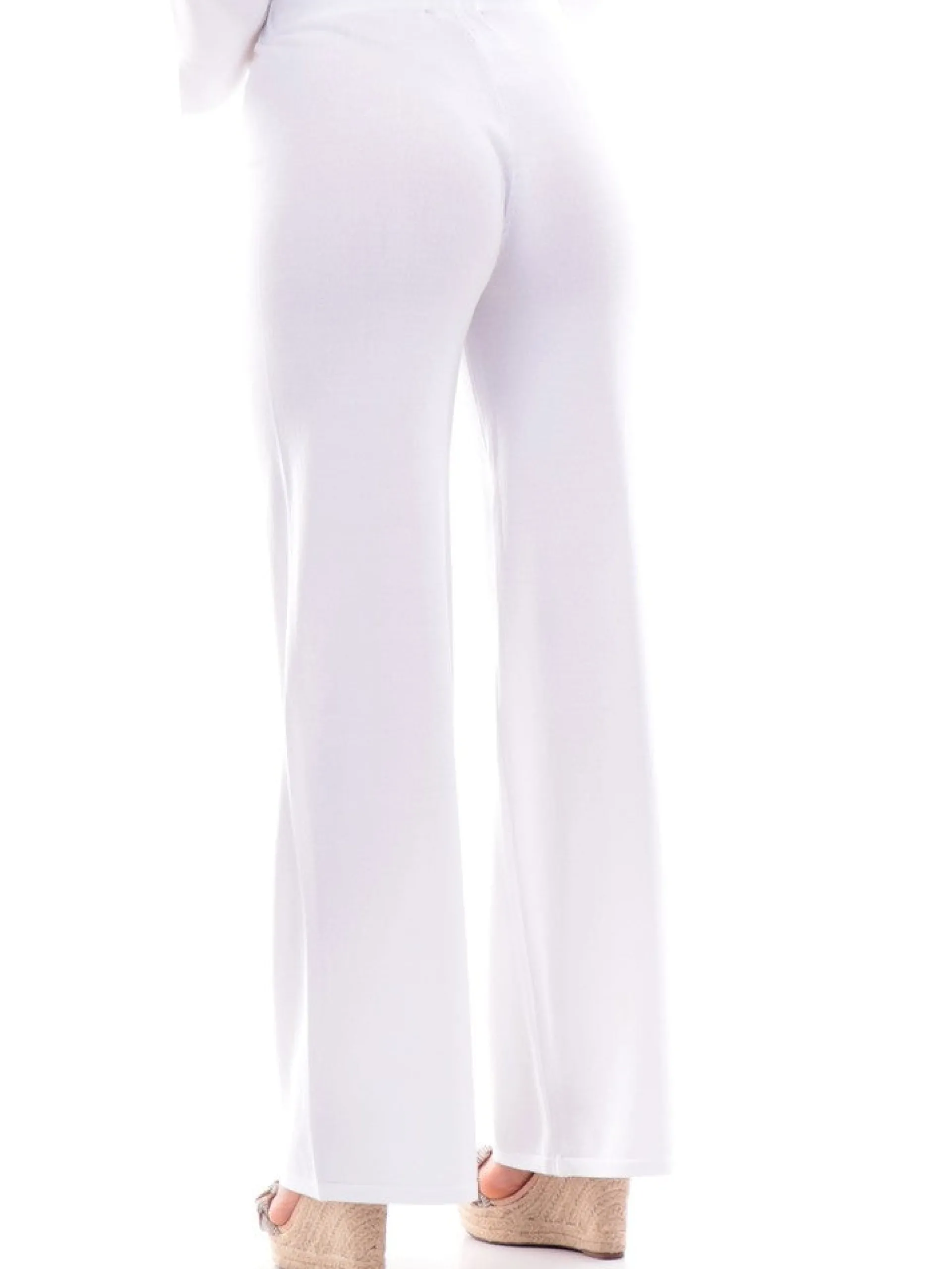 ANIS Pantaloni*Pantaloni White bianchi da Donna a palazzo 2416085