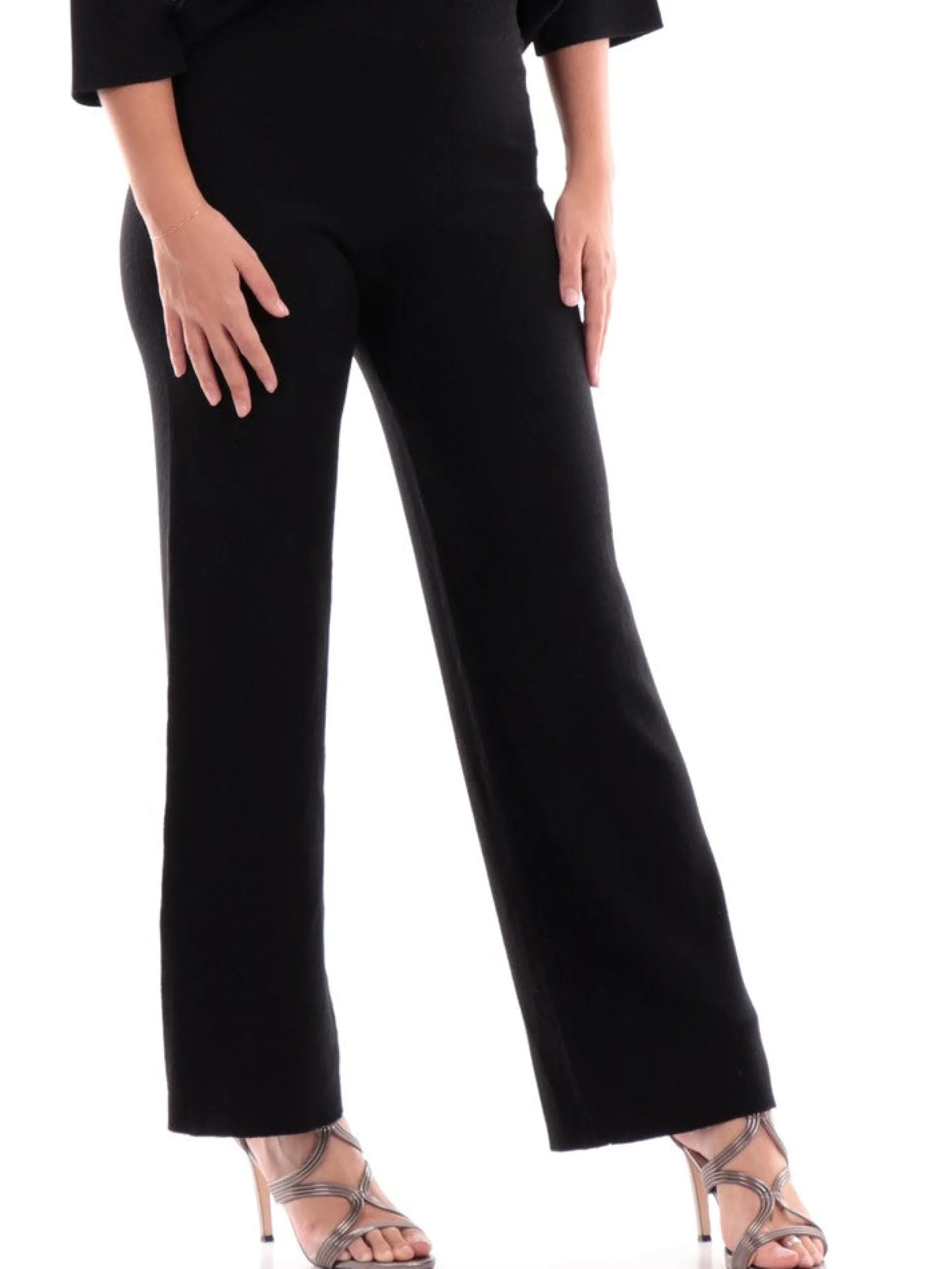 ANIS Pantaloni*Pantaloni White neri da Donna a Palazzo 2351370