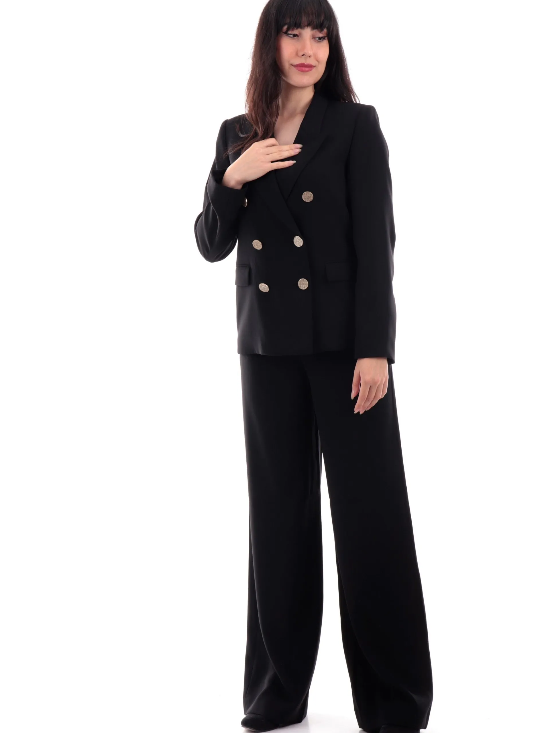 ARMANI EXCHANGE Pantaloni*Pantaloni neri da donna a zampa 6DYP34YN4YZ
