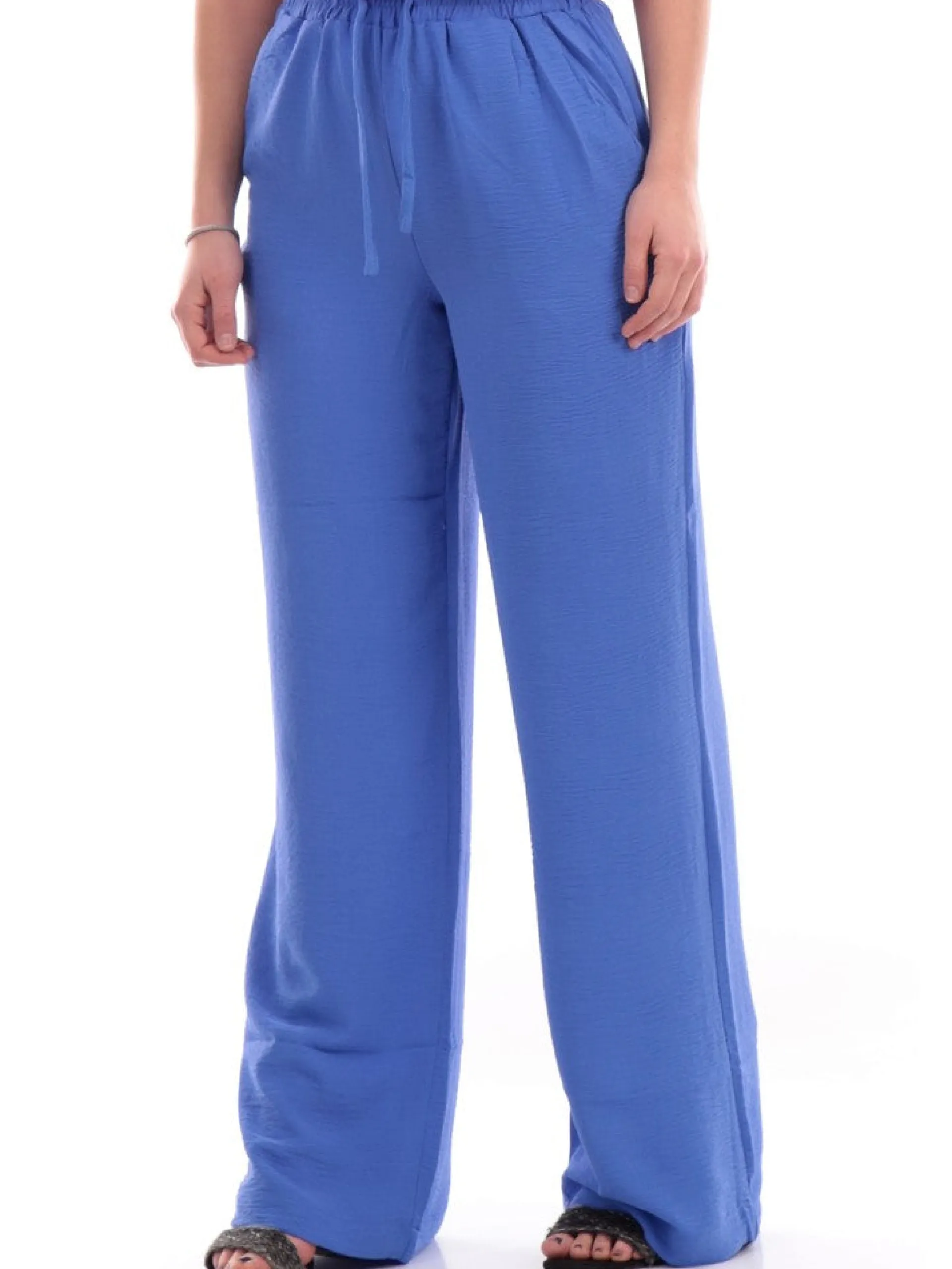 TIFFOSI Pantaloni*Pantaloni Azzurri a palazzo da donna con vita elastica 10054532760