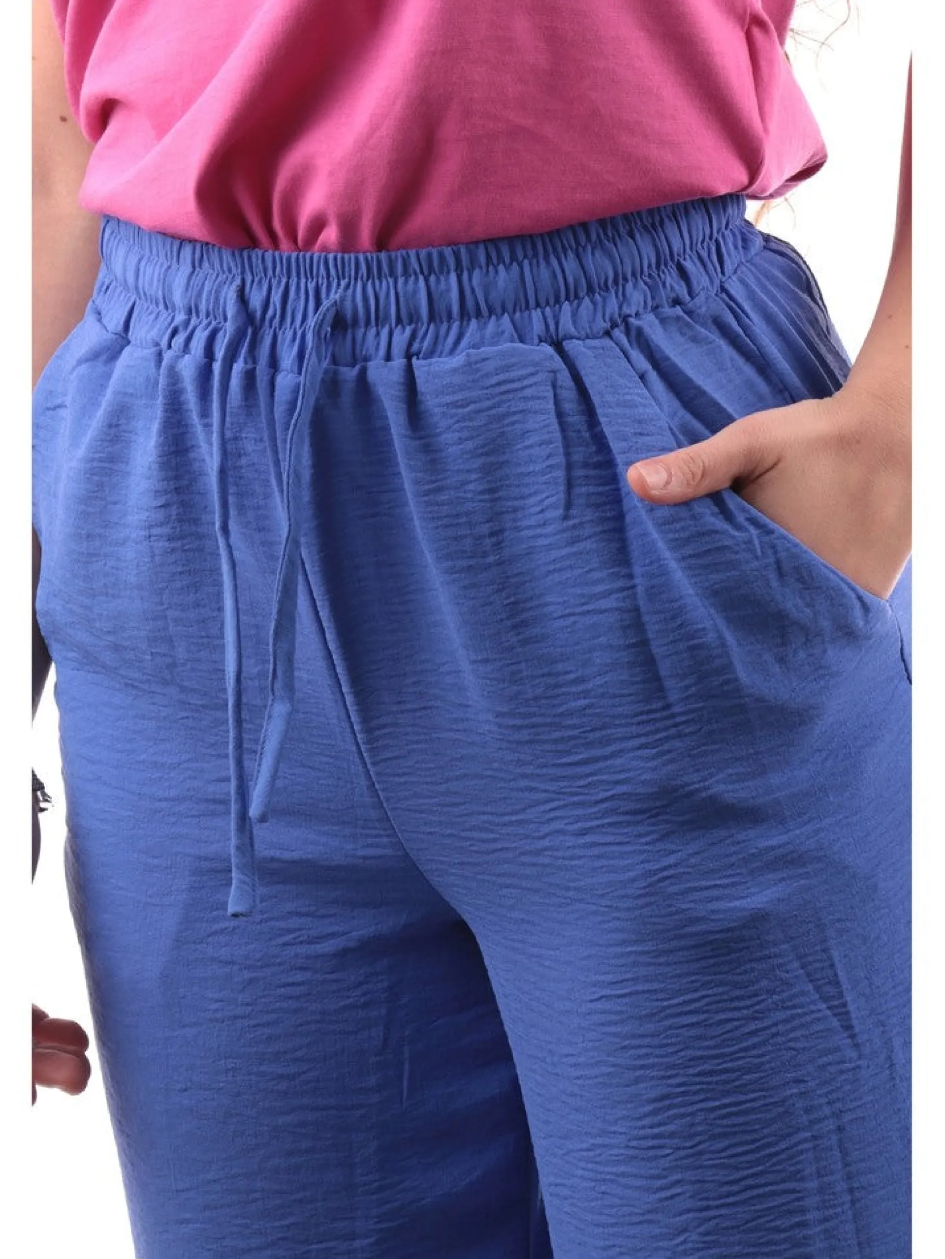 TIFFOSI Pantaloni*Pantaloni Azzurri a palazzo da donna con vita elastica 10054532760