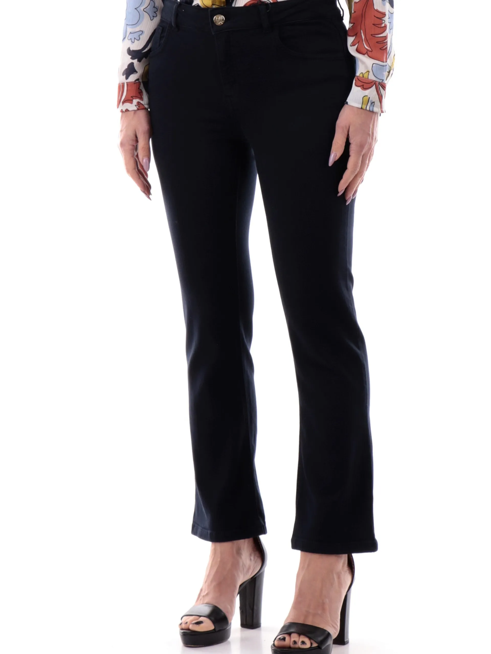 EMME MARELLA Pantaloni*Pantaloni Blu a zampa da donna modello Mode