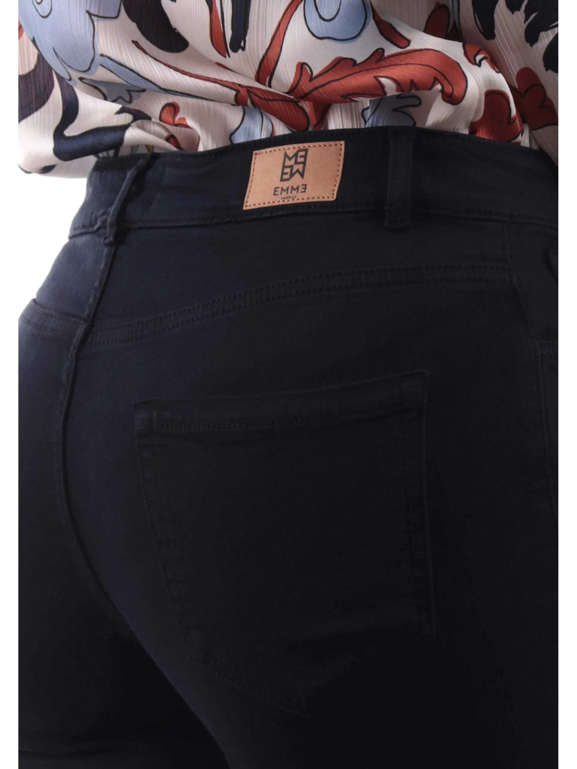EMME MARELLA Pantaloni*Pantaloni Blu a zampa da donna modello Mode