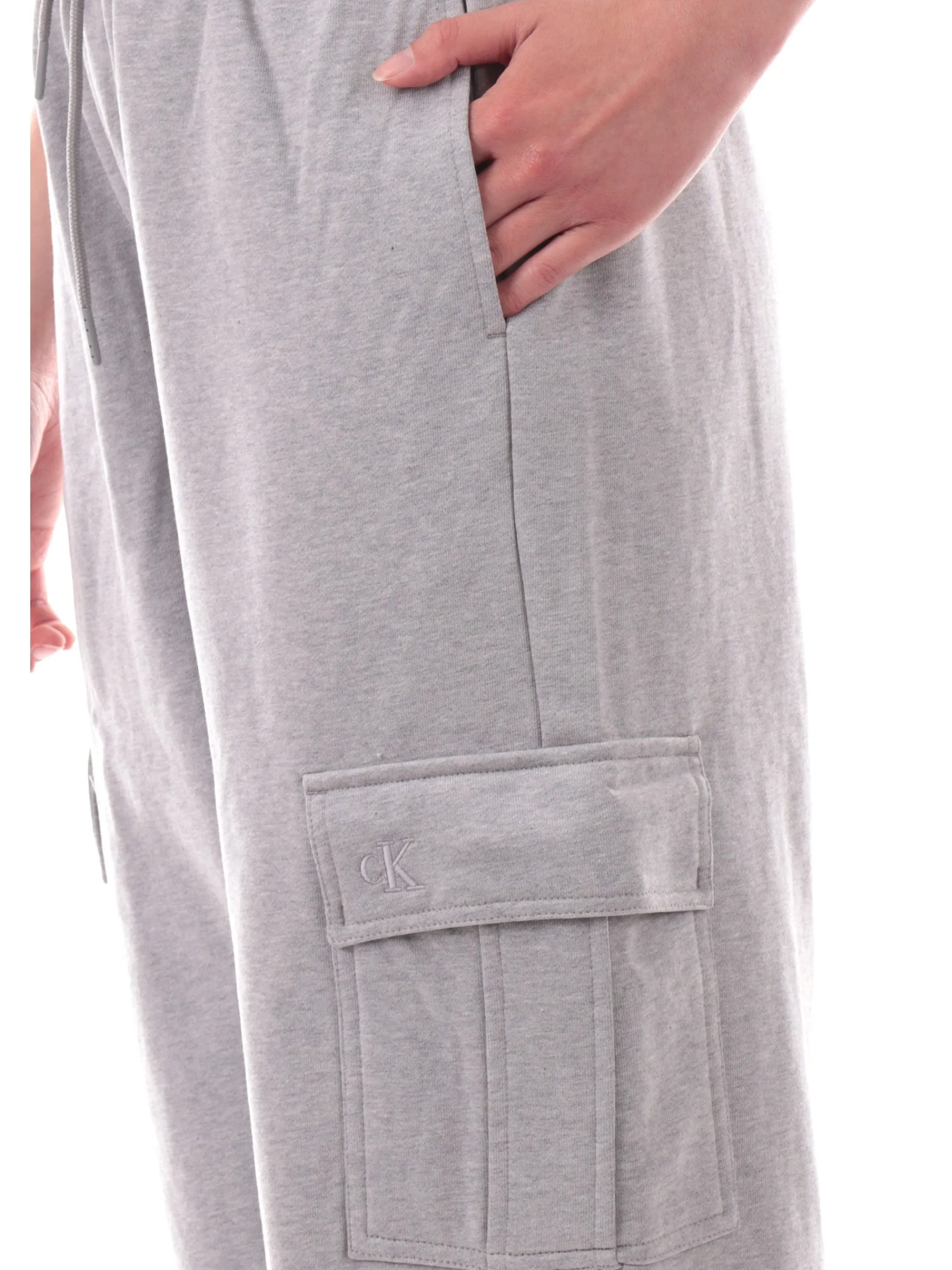 CALVIN KLEIN Pantaloni*Pantaloni cargo grigi da donna Archive Logo LV047B269G