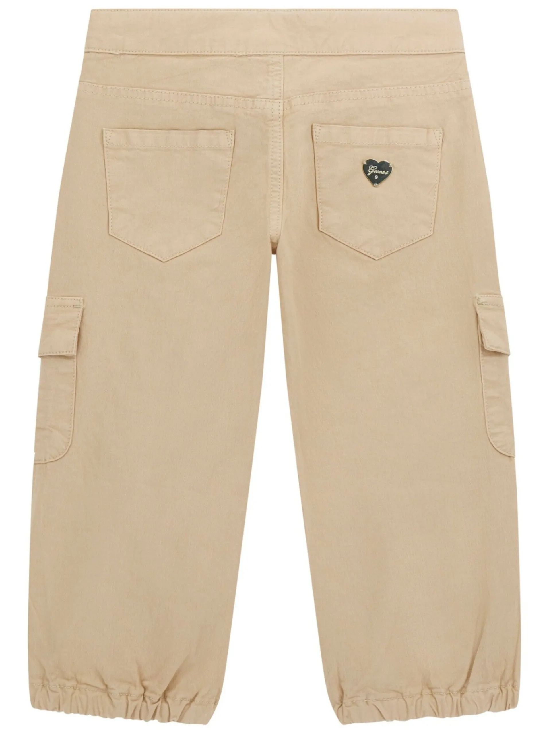 GUESS Pantaloni*Pantaloni cargo beige da bambina Gabardine K5RB03WFY91