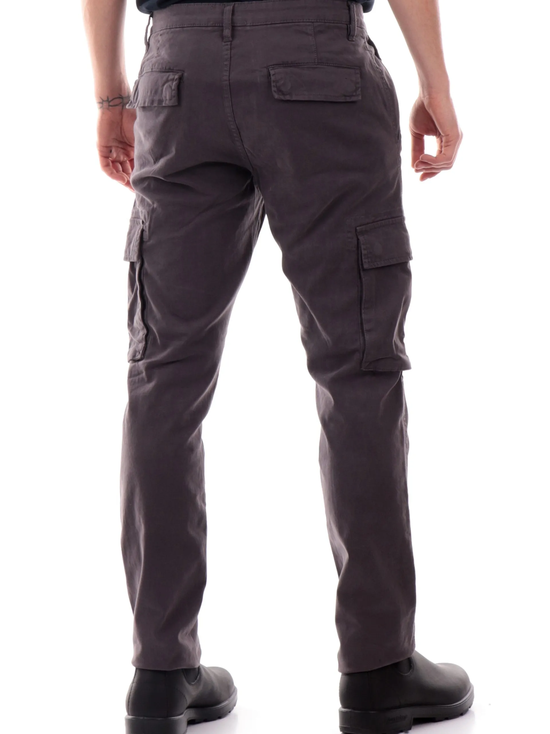 LYLE & SCOTT Pantaloni*Pantaloni cargo Lyle Scott grigi da uomo tasconi TR2109ITA