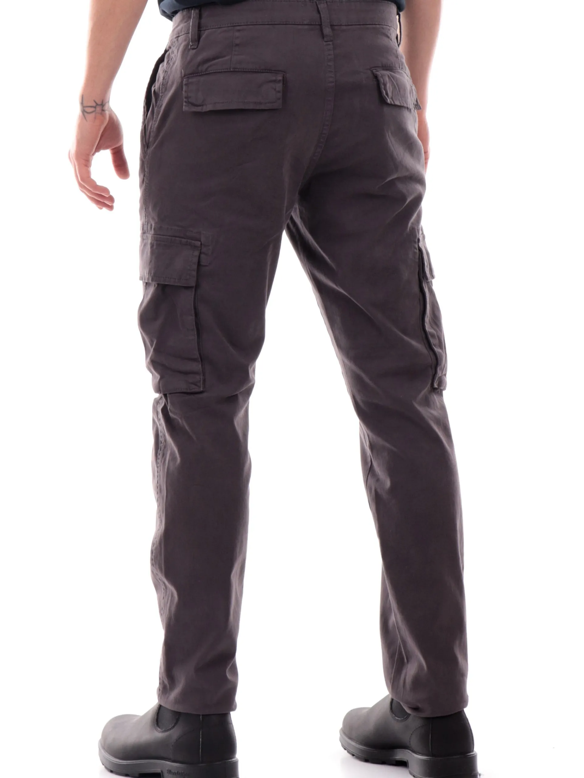 LYLE & SCOTT Pantaloni*Pantaloni cargo Lyle Scott grigi da uomo tasconi TR2109ITA
