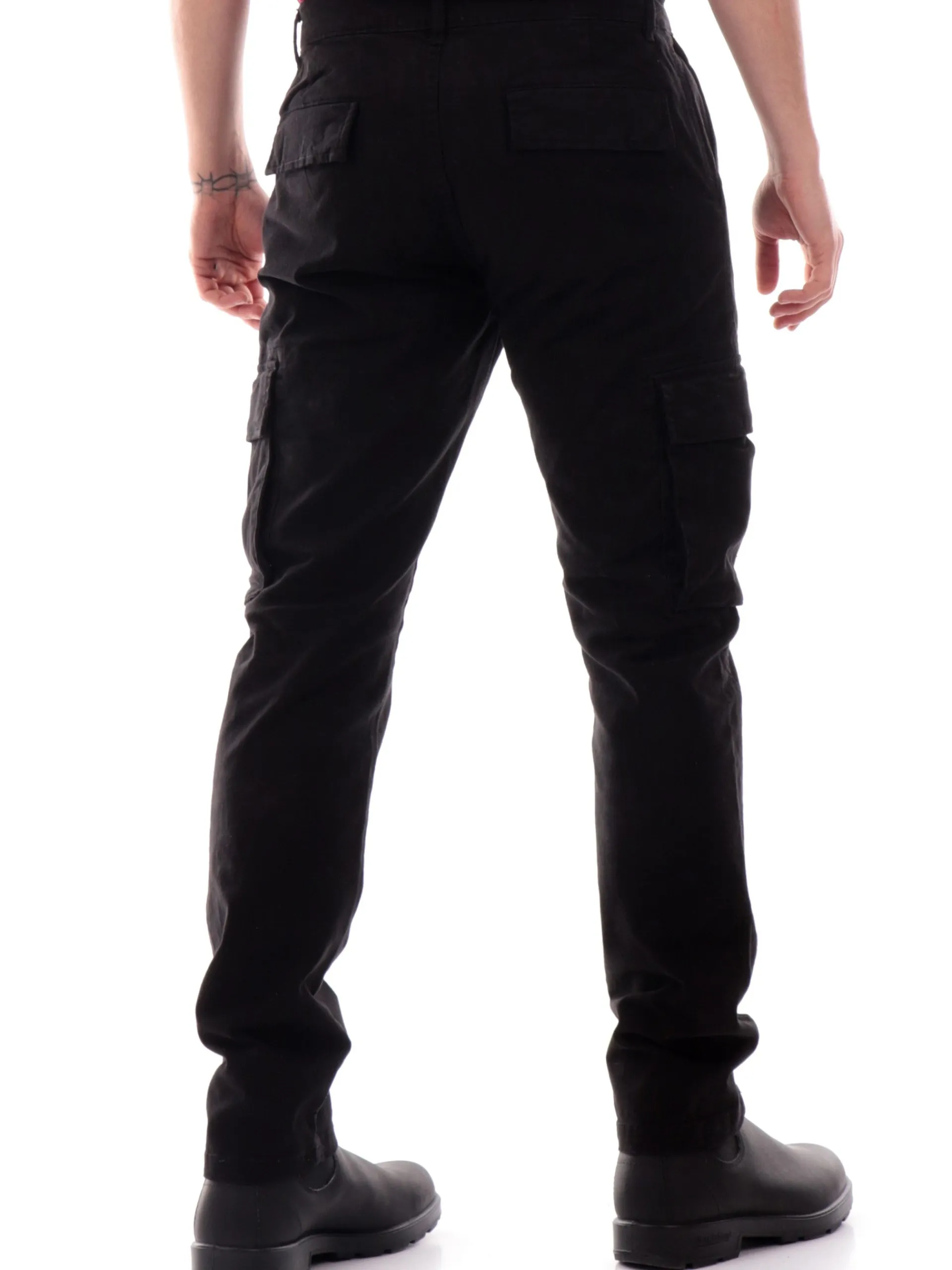LYLE & SCOTT Pantaloni*Pantaloni cargo Lyle Scott neri da uomo tasconi TR2109ITA
