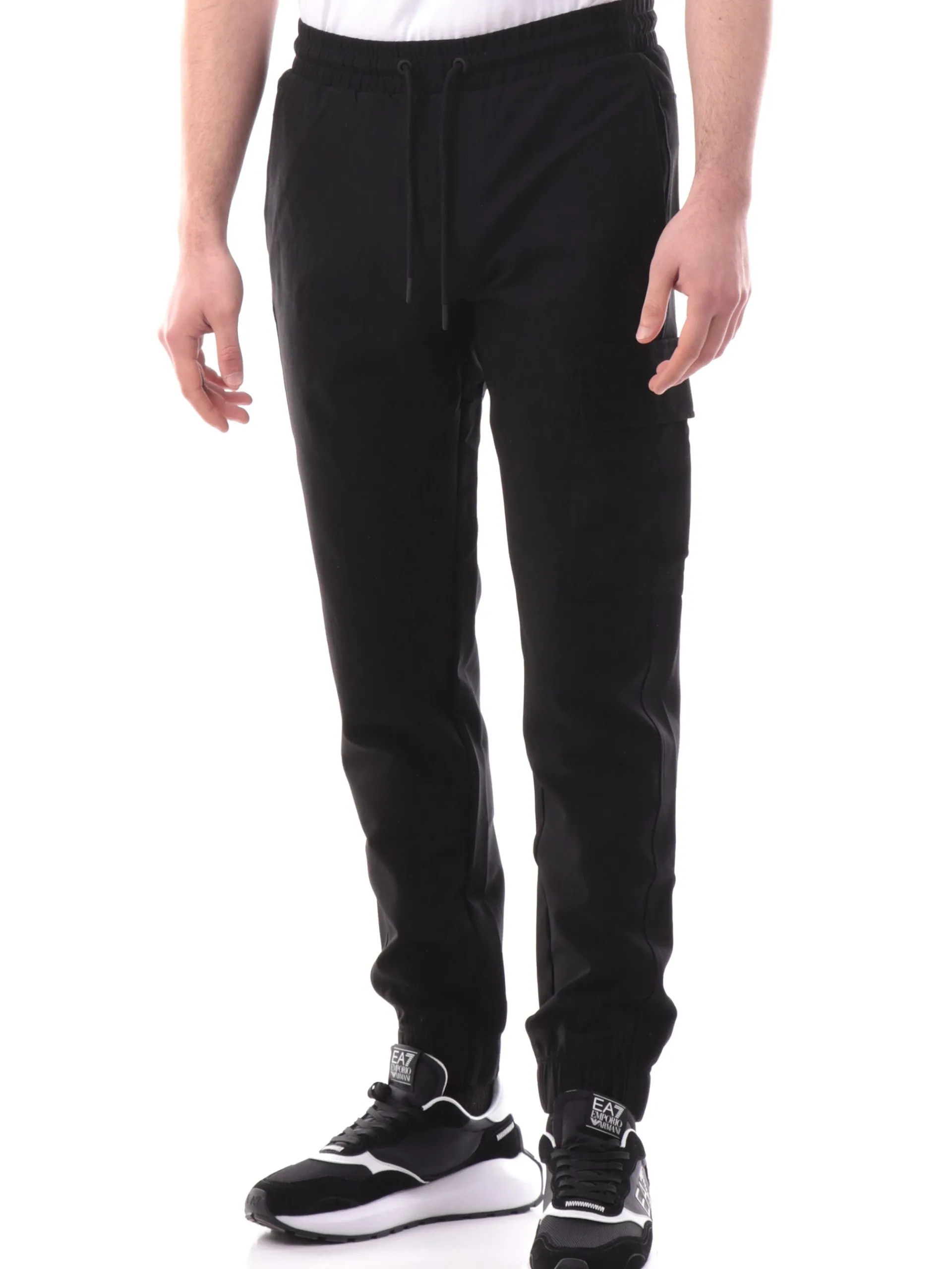 CALVIN KLEIN Pantaloni*Pantaloni Cargo neri da uomo tecnici J30J326765