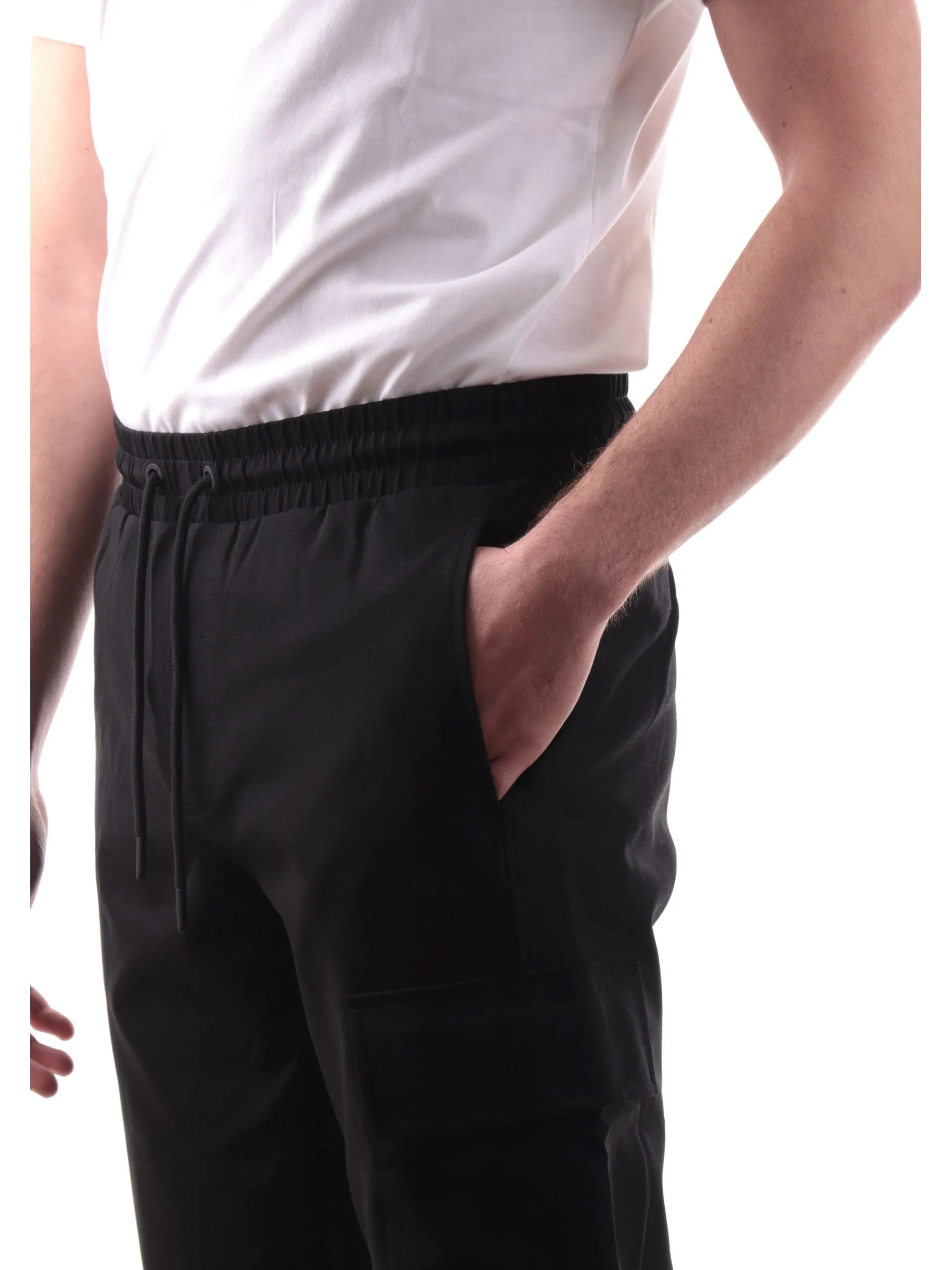 CALVIN KLEIN Pantaloni*Pantaloni Cargo neri da uomo tecnici J30J326765